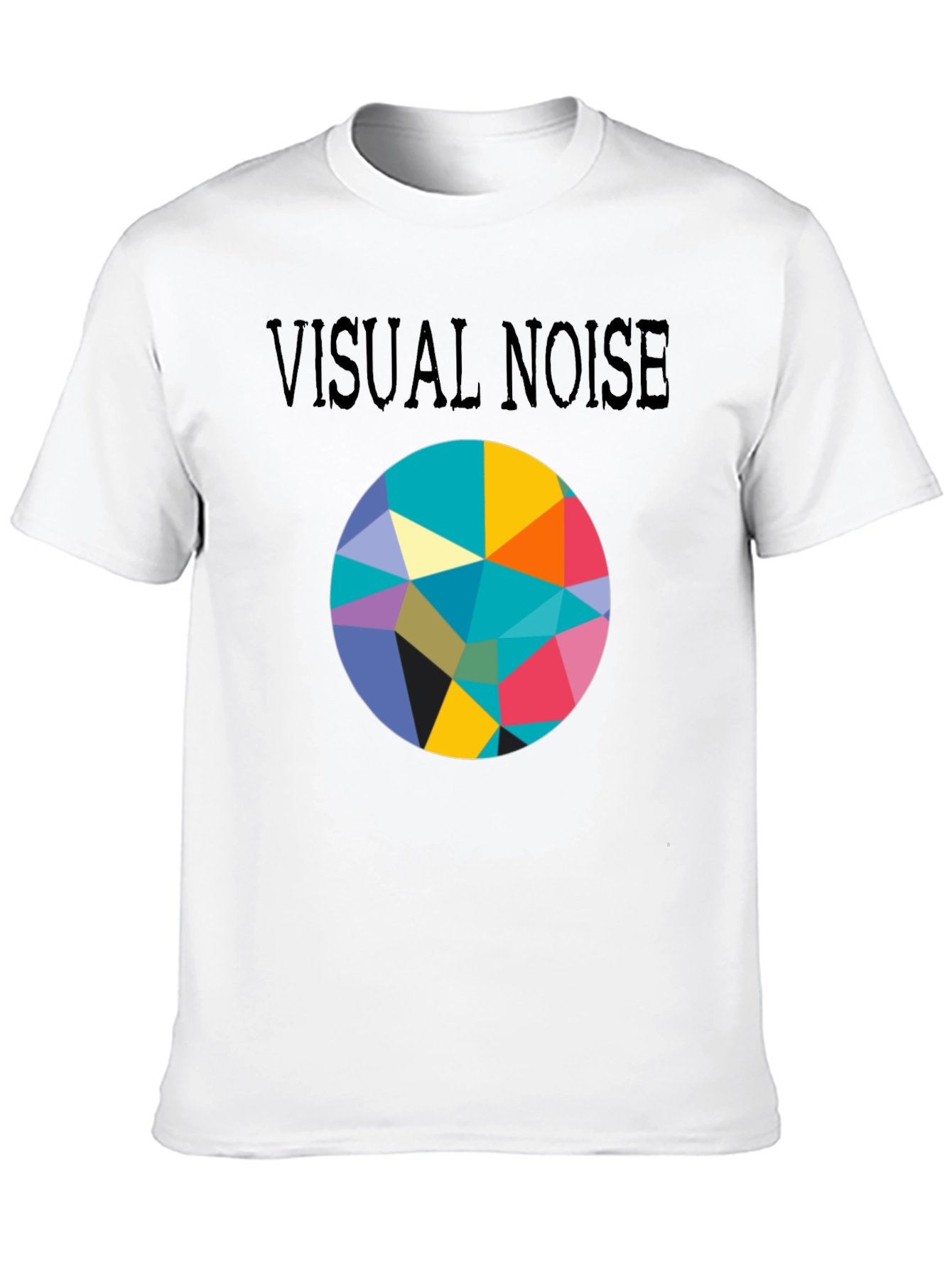 Visual Noise Graphic Print Crew Neck Tee