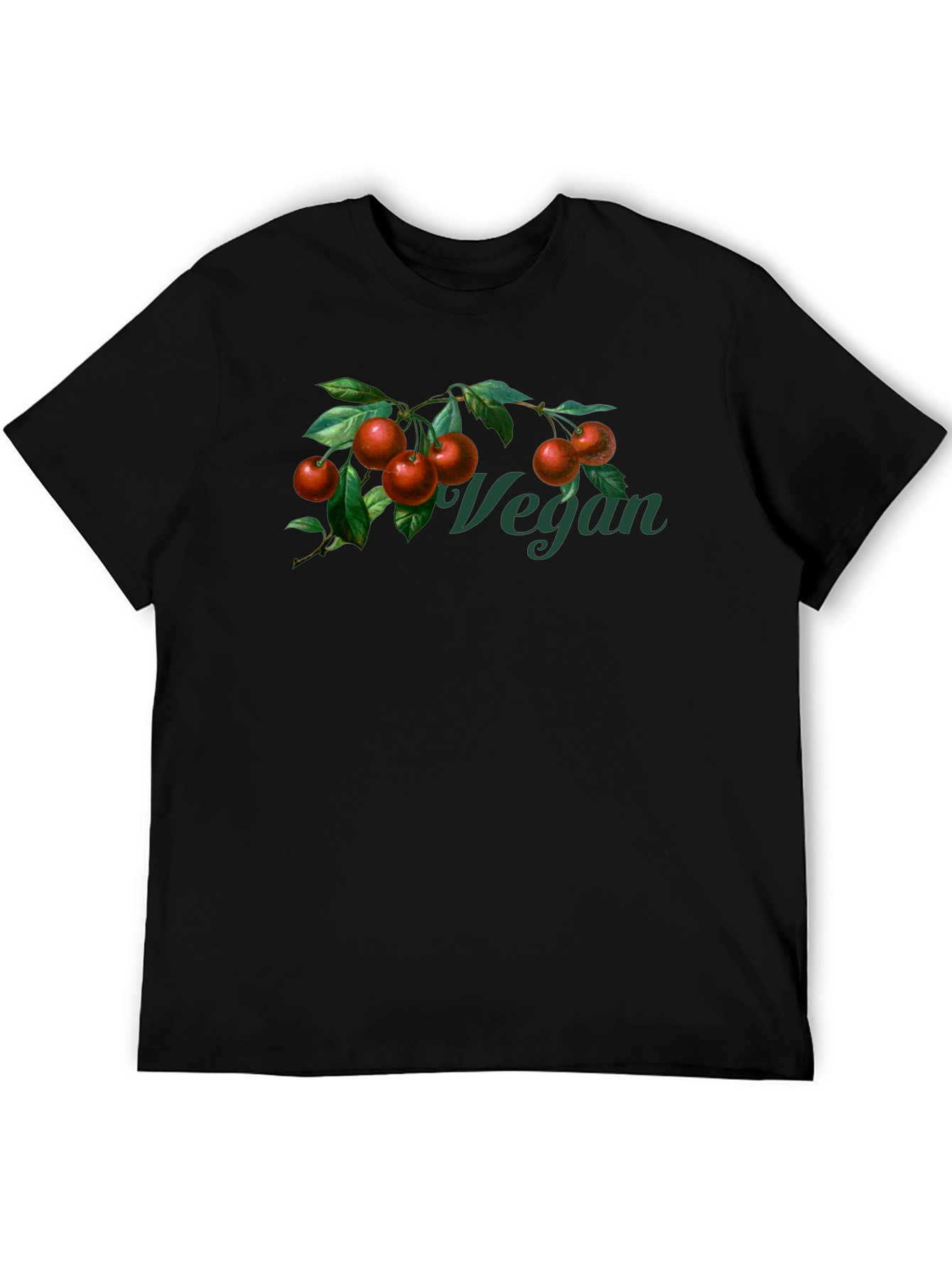 Vegan Cherry Branch Graphic T-Shirt - Unisex