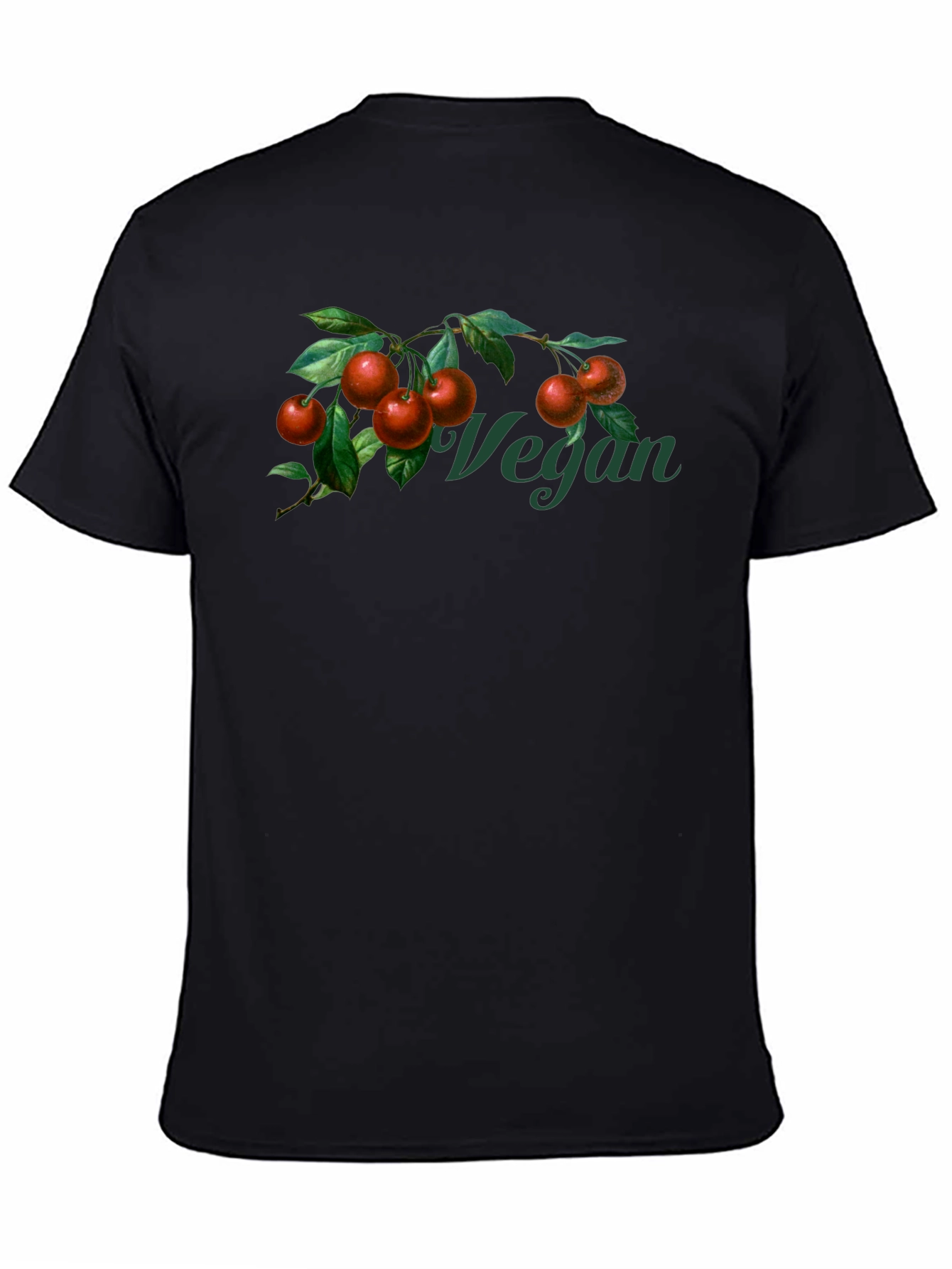 Vegan Cherry Branch Graphic T-Shirt - Unisex