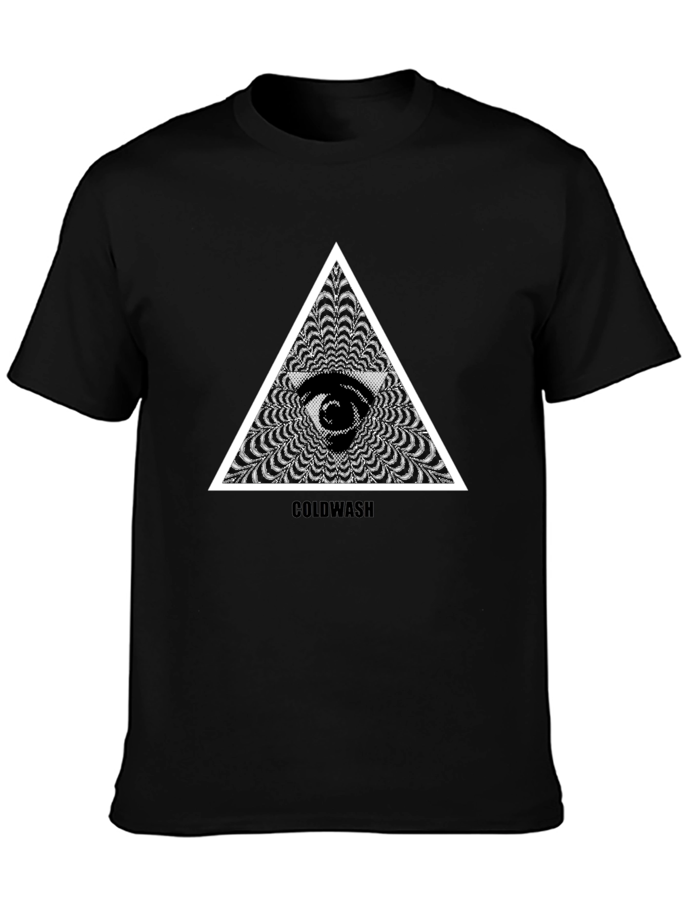 Mystic Eye Triangle Graphic Black T-Shirt