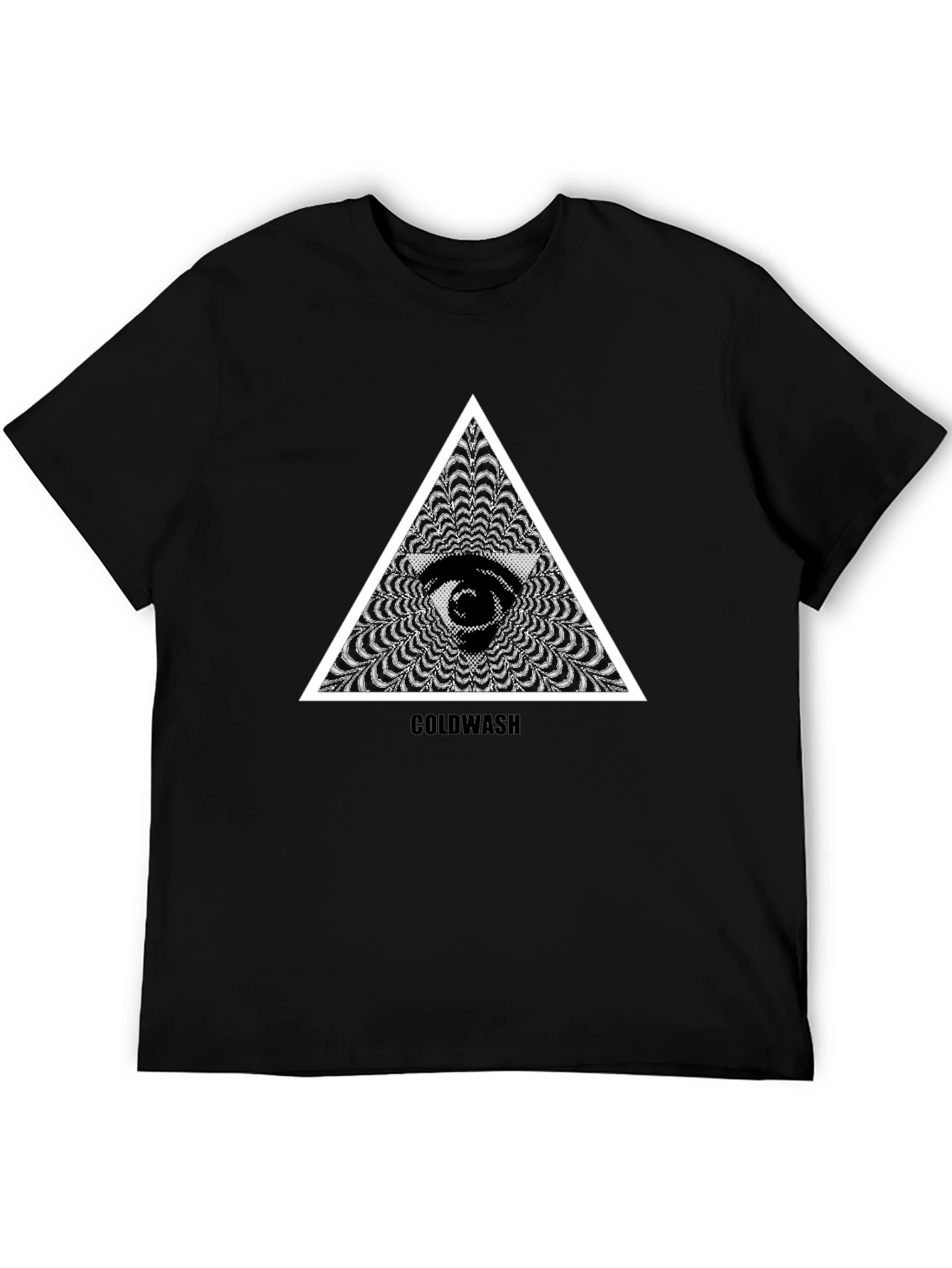 Mystic Eye Triangle Graphic Black T-Shirt