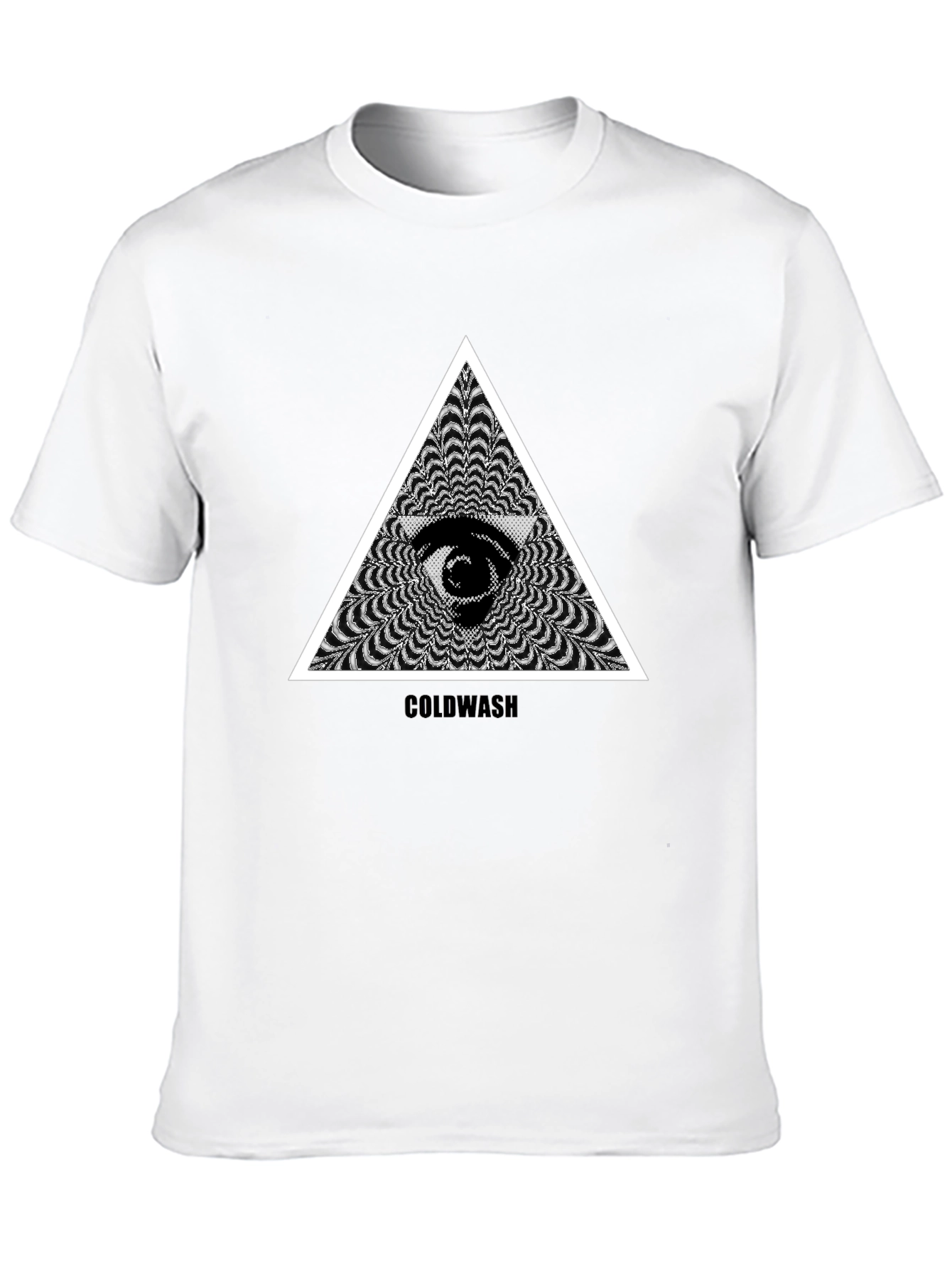 Mystic Eye Triangle Graphic Black T-Shirt