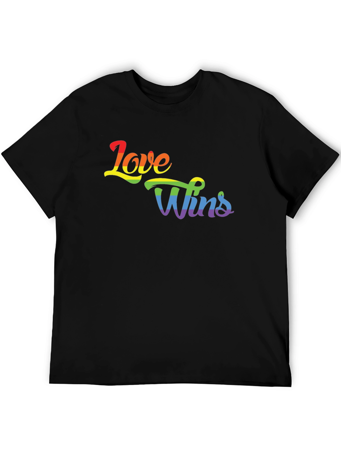 Love Wins Rainbow Graphic Tee - Pride Shirt