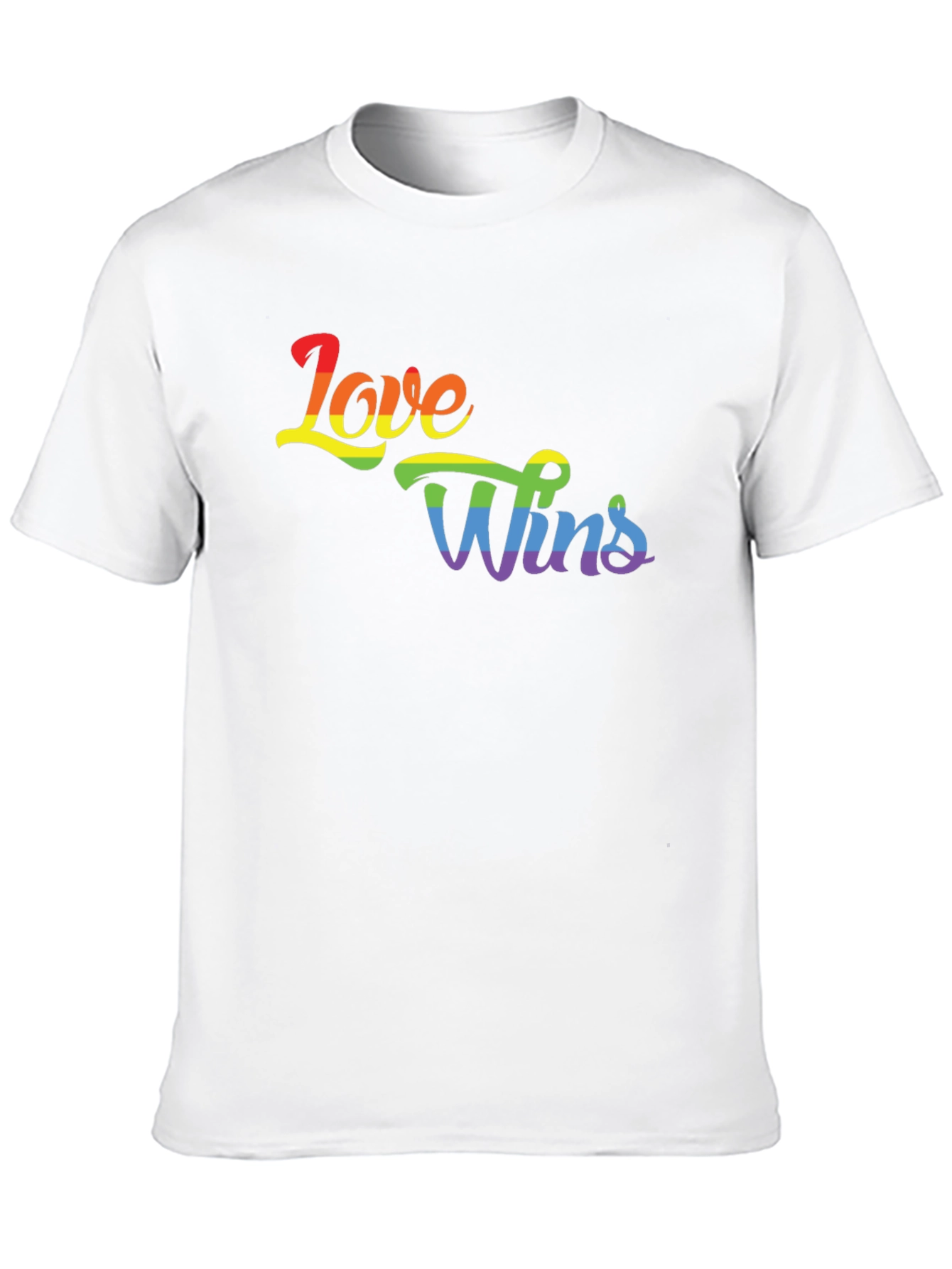 Love Wins Rainbow Graphic Tee - Pride Shirt