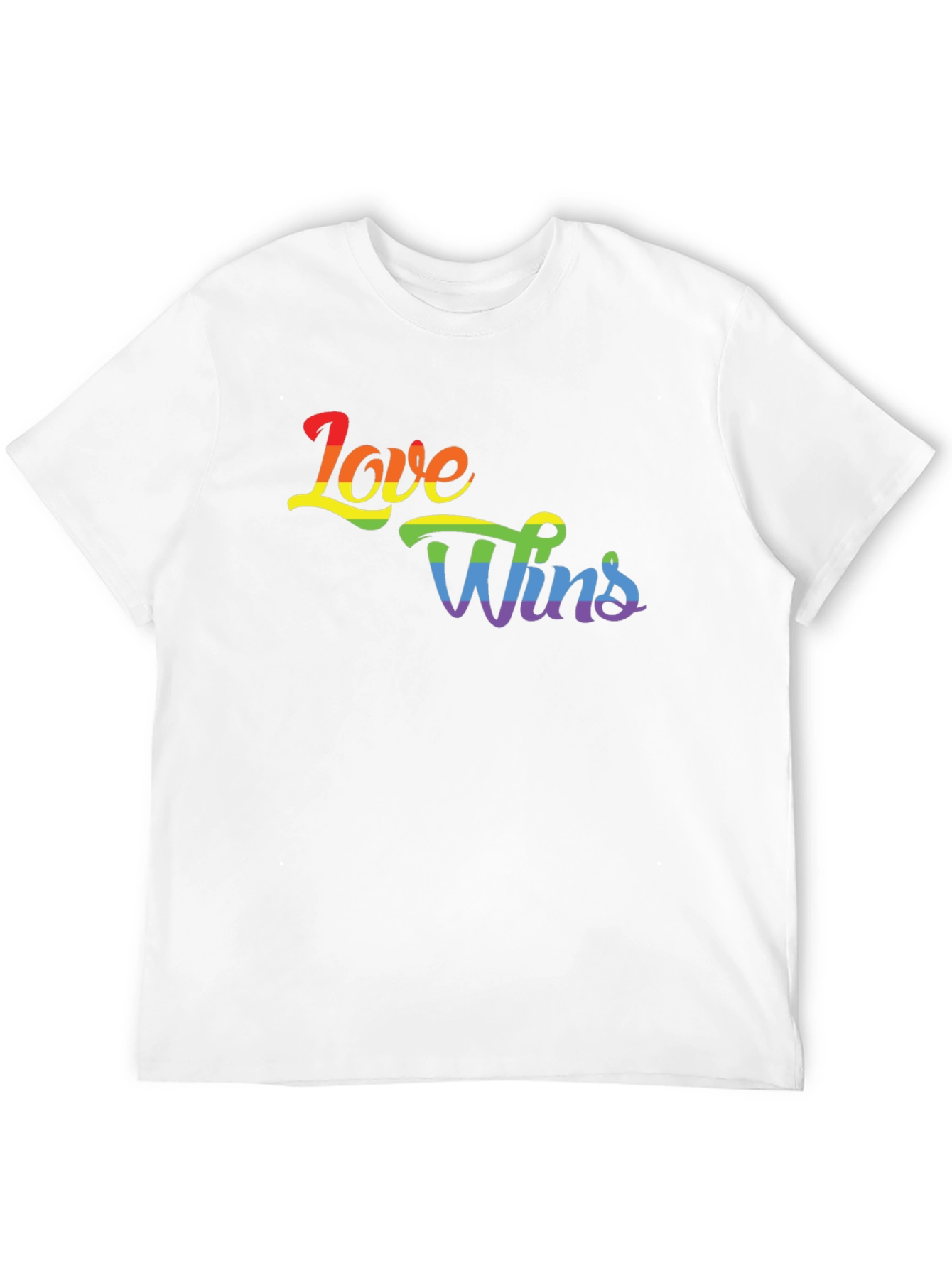 Love Wins Rainbow Graphic Tee - Pride Shirt