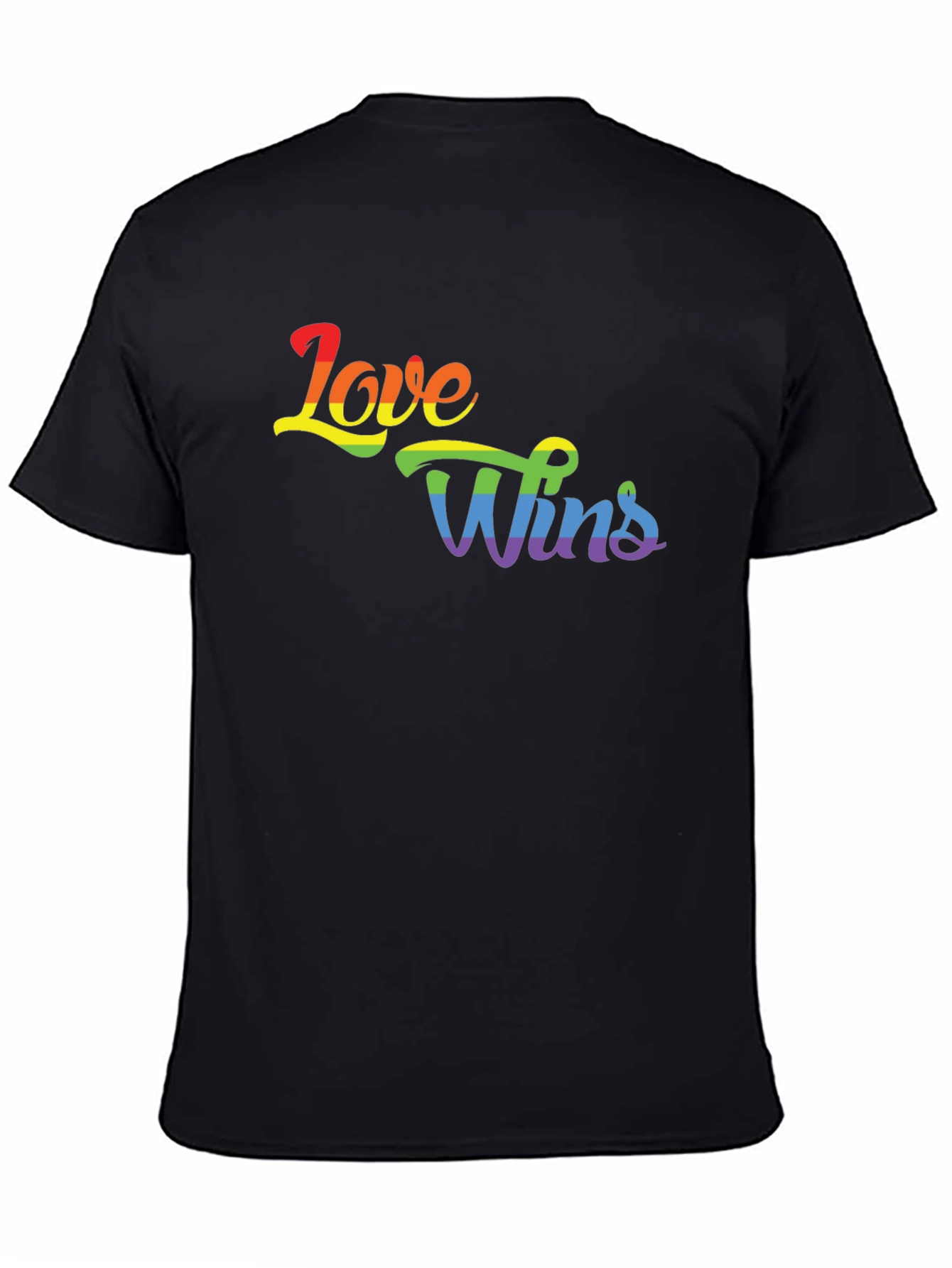 Love Wins Rainbow Graphic Tee - Pride Shirt
