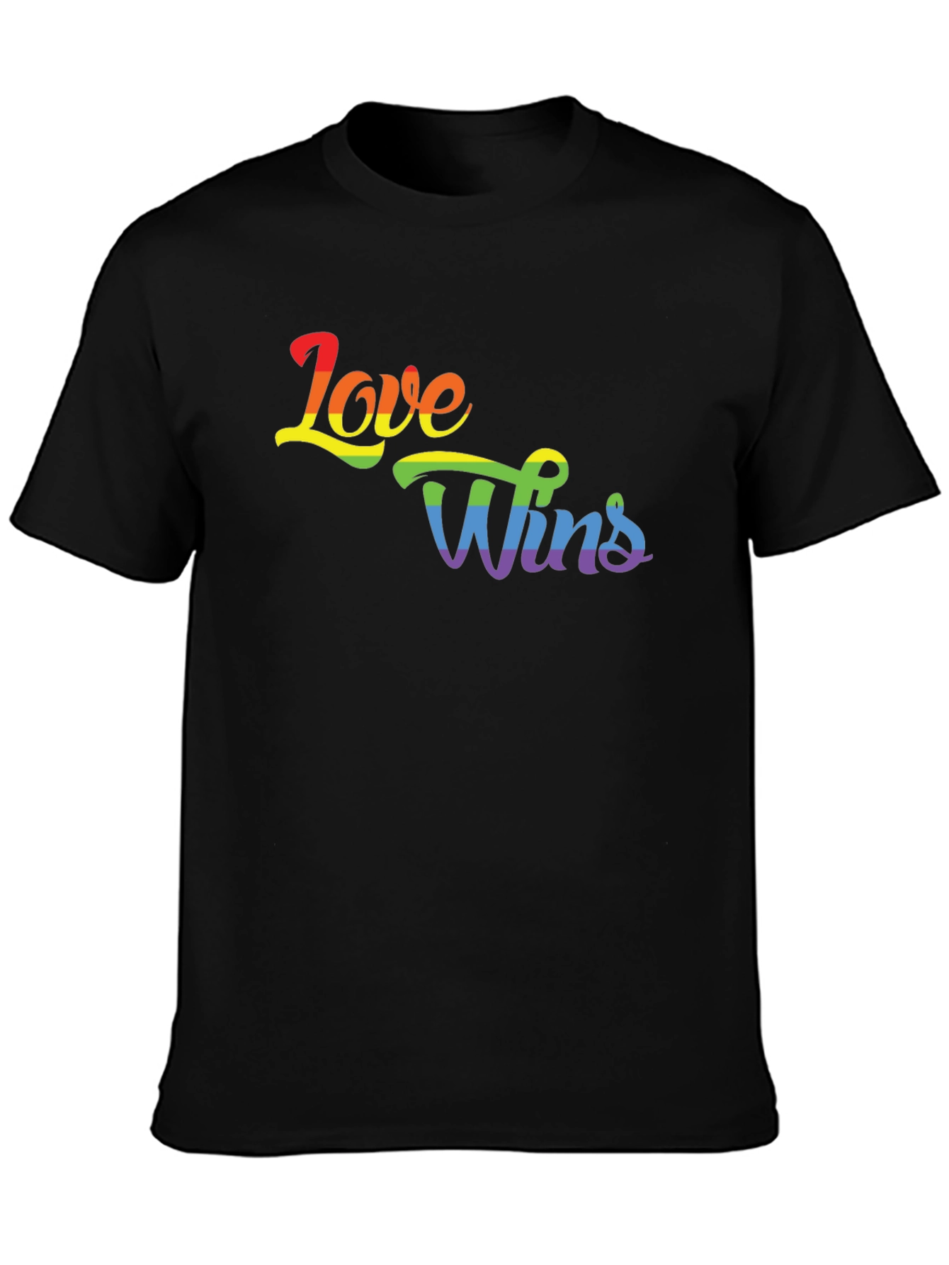 Love Wins Rainbow Graphic Tee - Pride Shirt