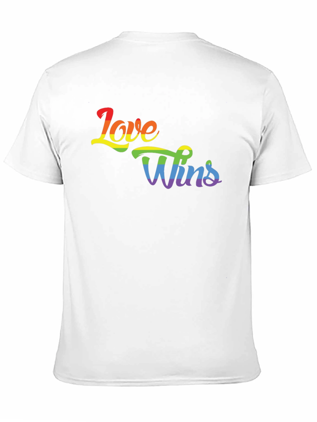Love Wins Rainbow Graphic Tee - Pride Shirt