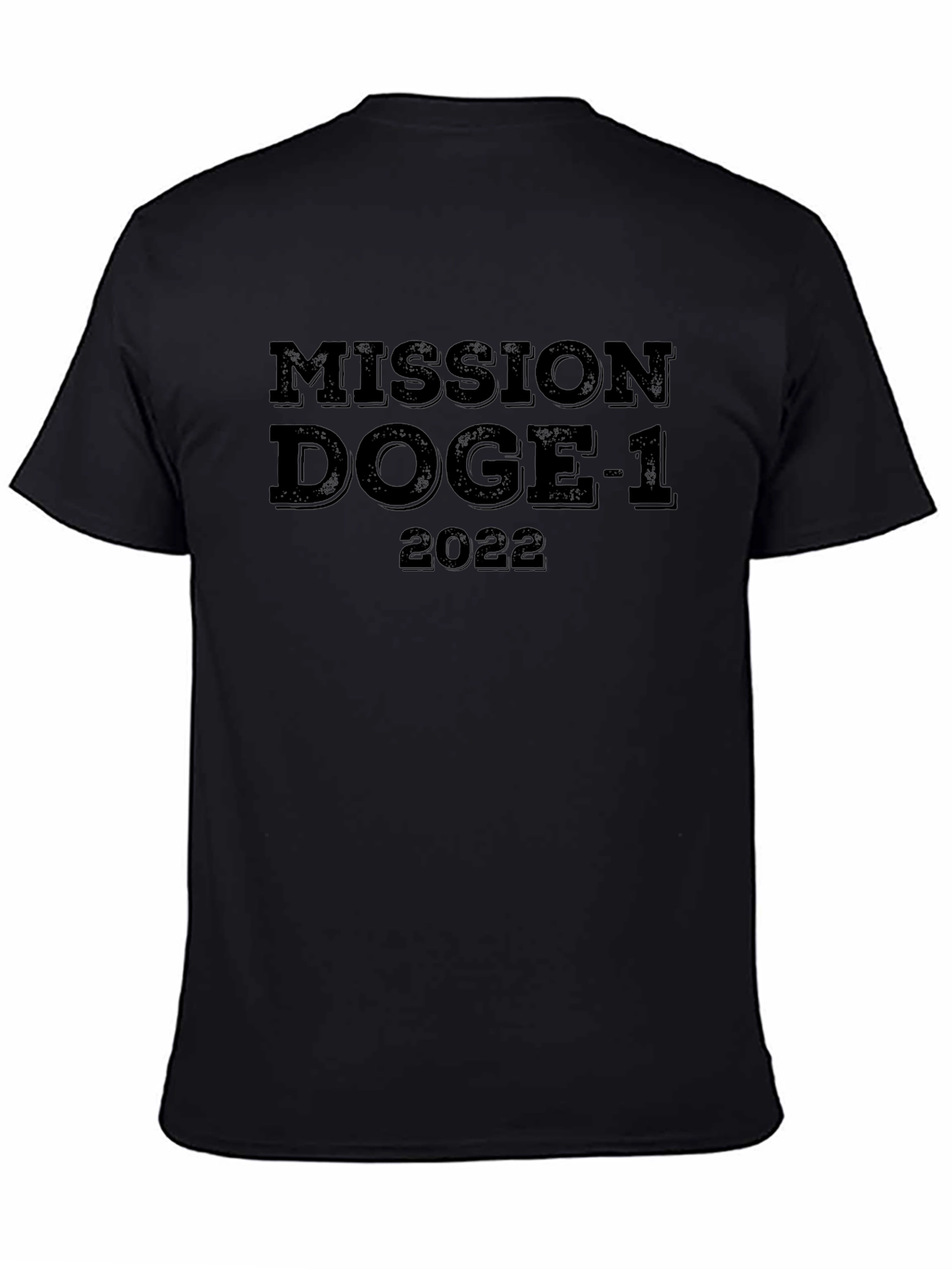 Mission Doge-1 2022 Black T-Shirt
