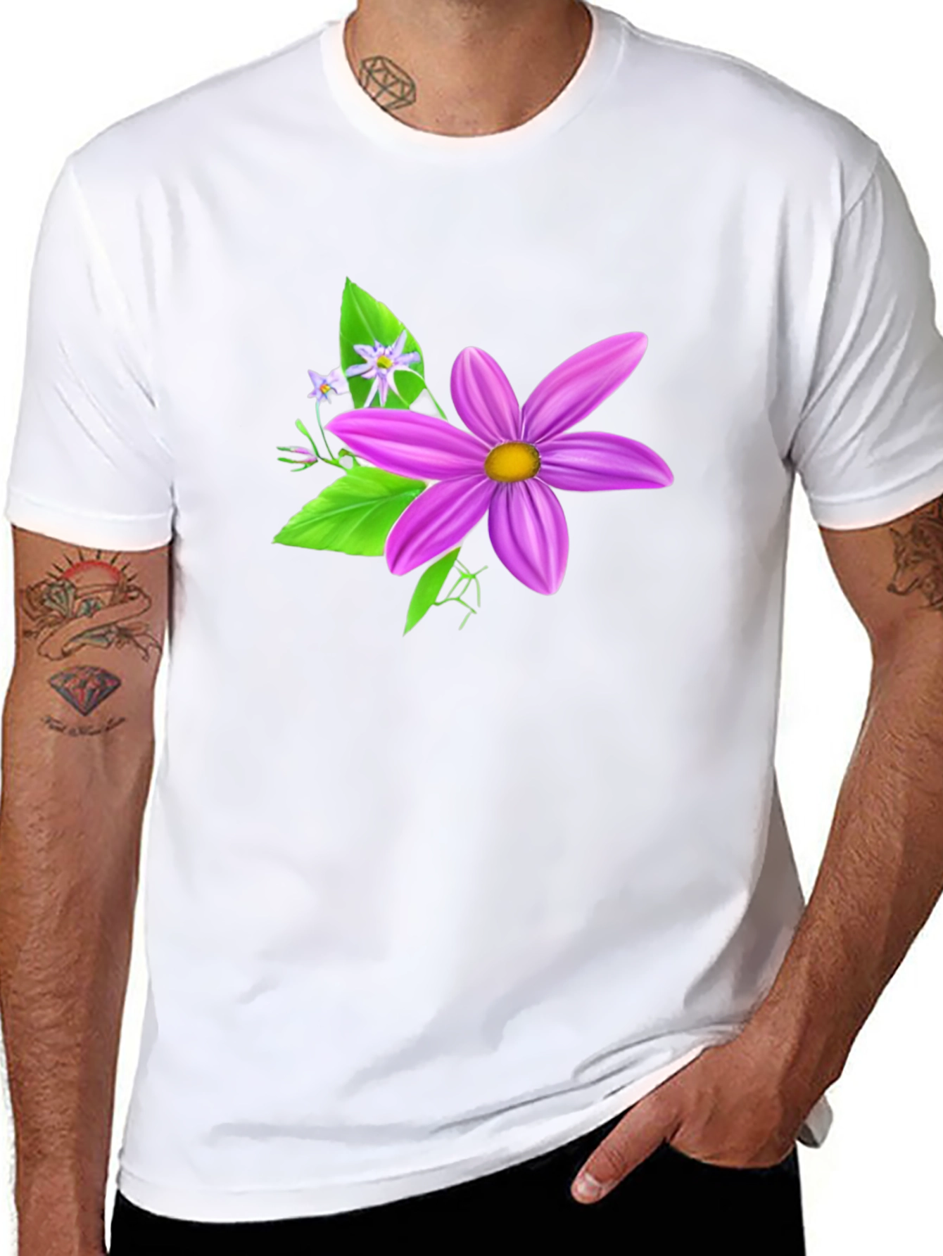 Floral Graphic Tee - Stylish & Comfortable