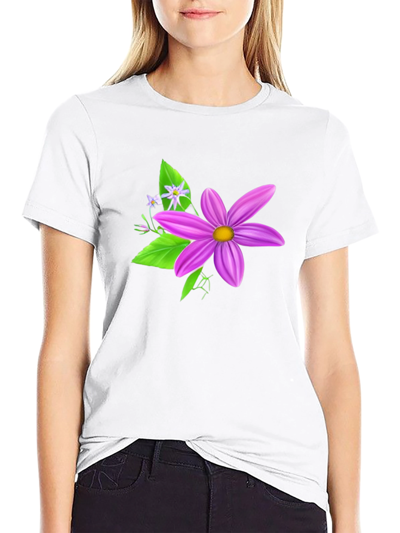 Floral Graphic Tee - Stylish & Comfortable