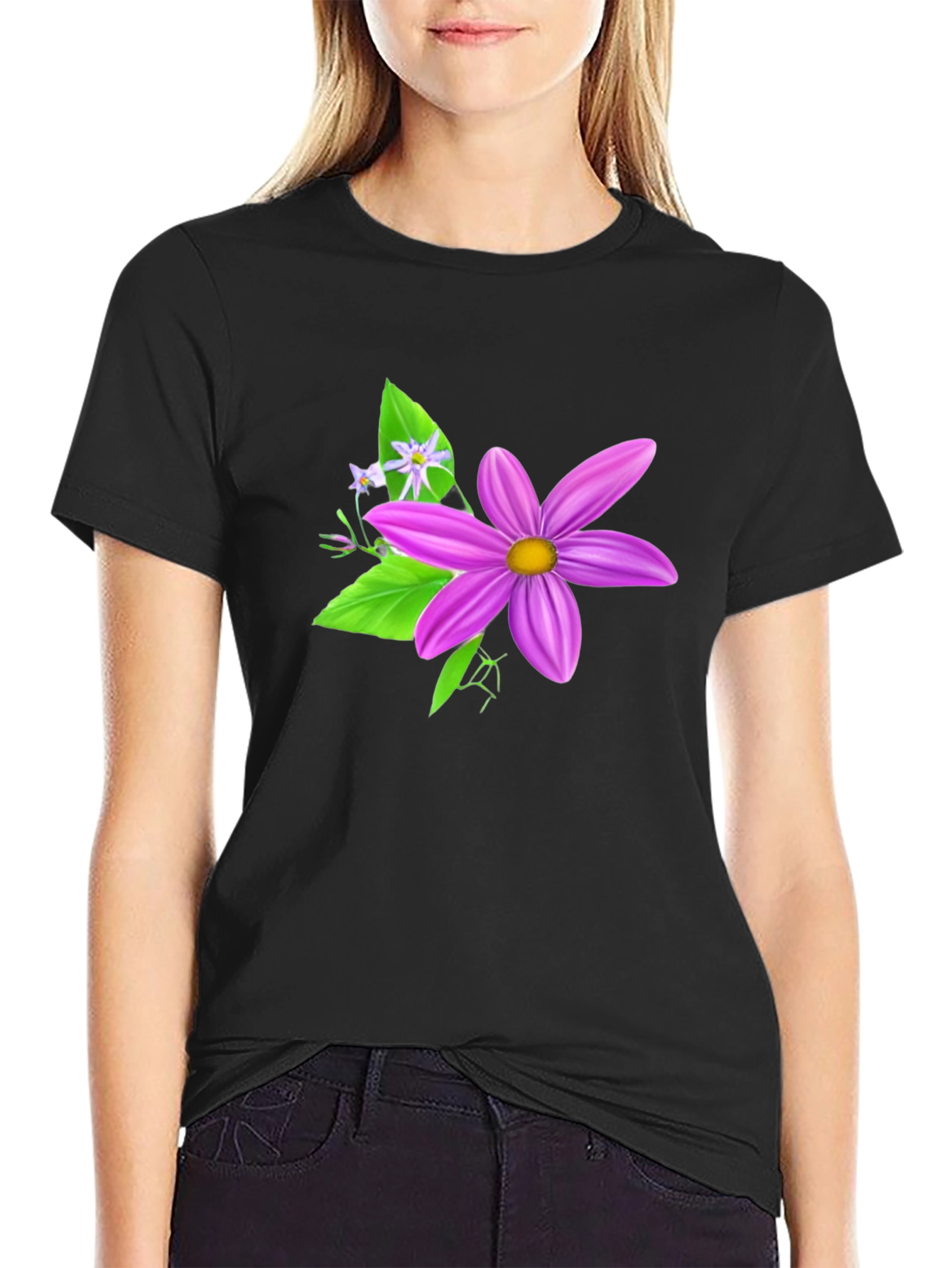 Floral Graphic Tee - Stylish & Comfortable