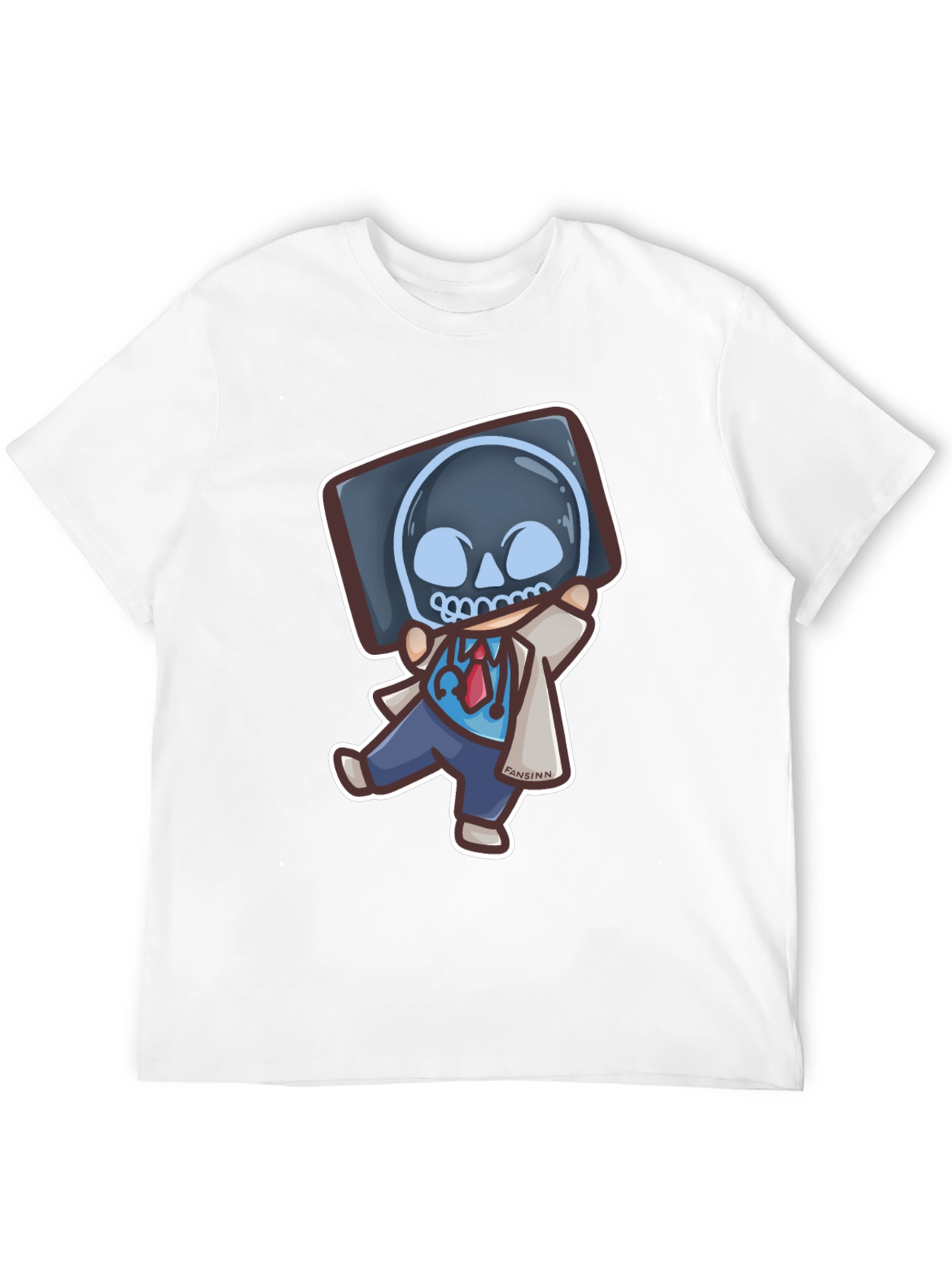 Funny Doctor X-Ray Skull T-Shirt