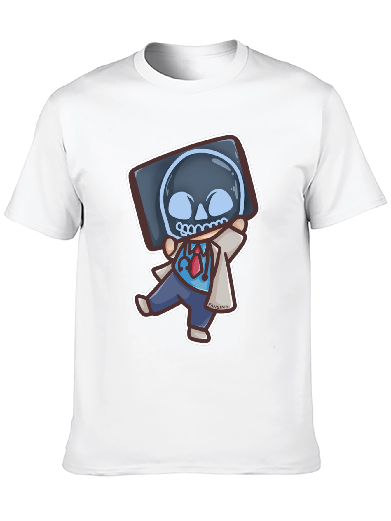Funny Doctor X-Ray Skull T-Shirt