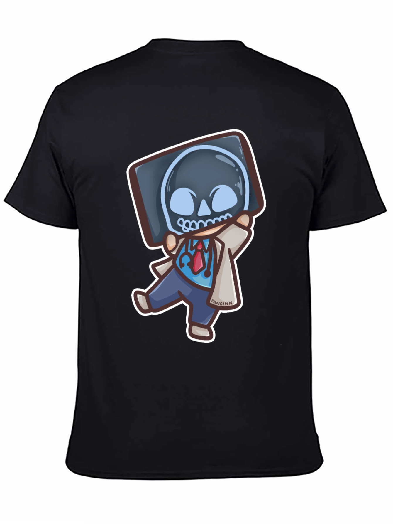 Funny Doctor X-Ray Skull T-Shirt
