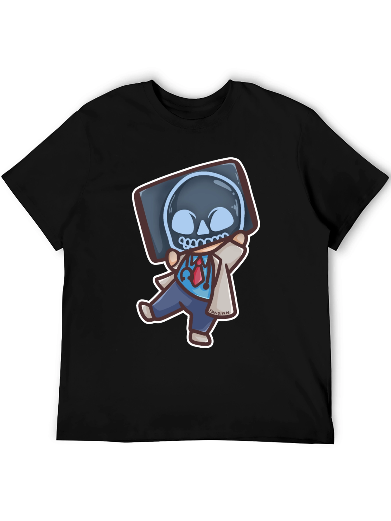 Funny Doctor X-Ray Skull T-Shirt