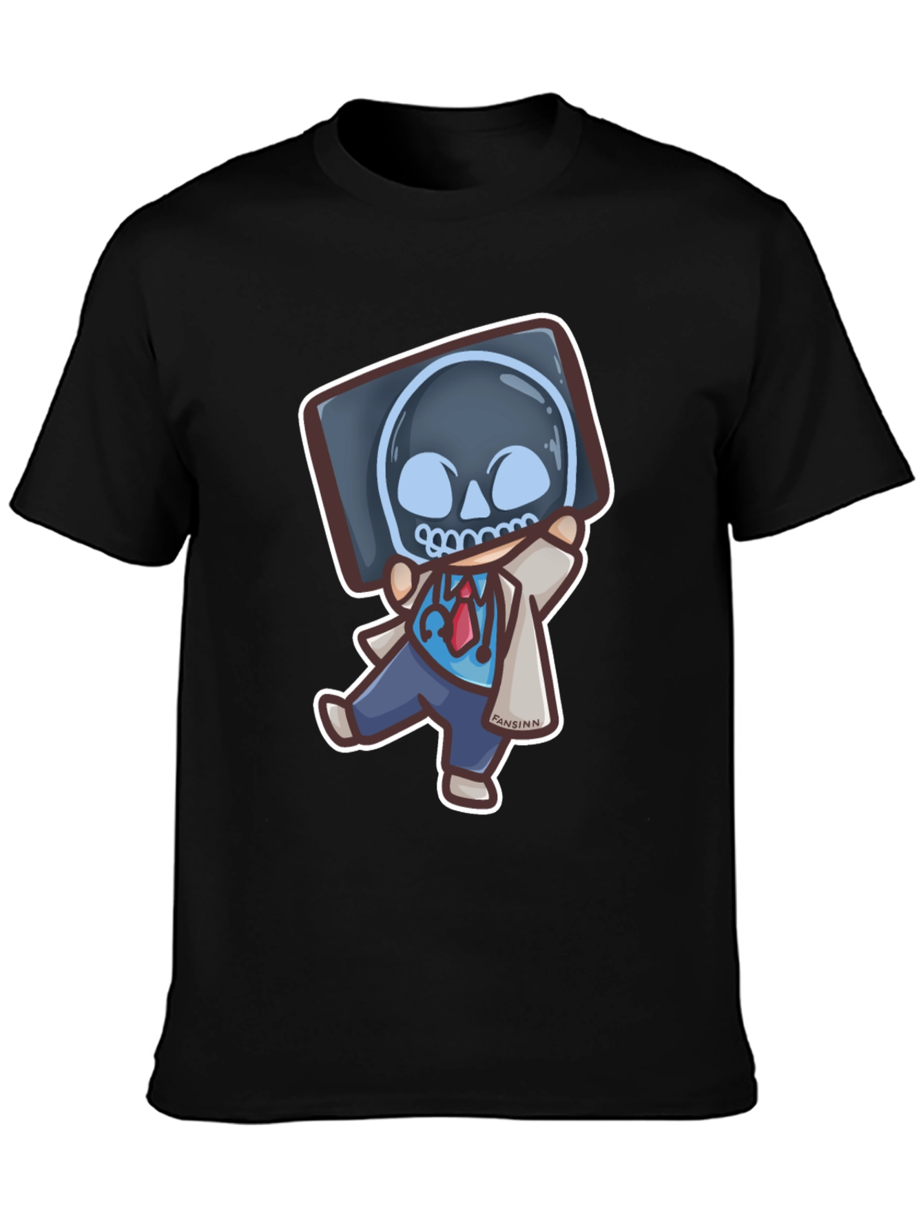 Funny Doctor X-Ray Skull T-Shirt