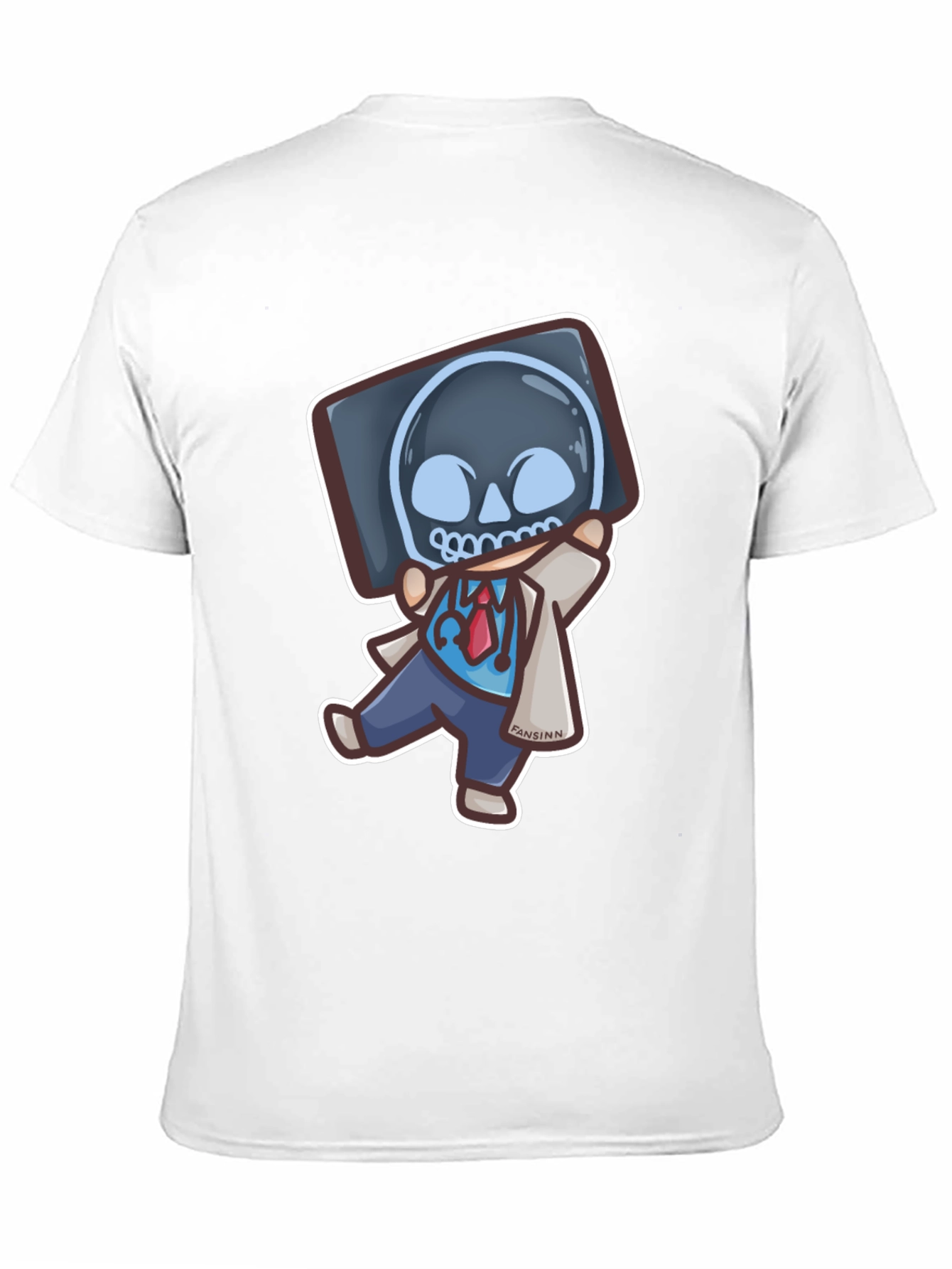 Funny Doctor X-Ray Skull T-Shirt