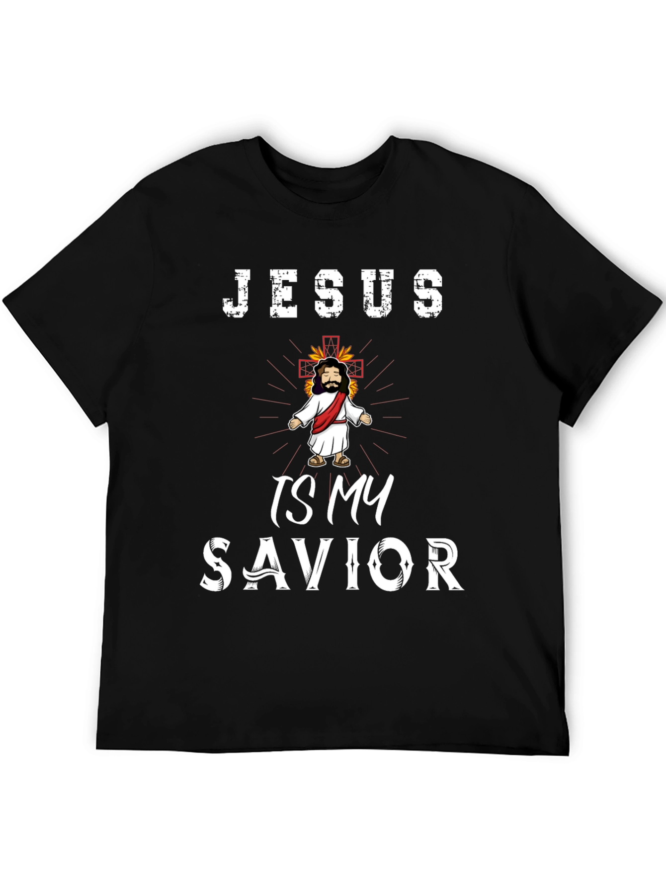Jesus is My Savior Black T-Shirt