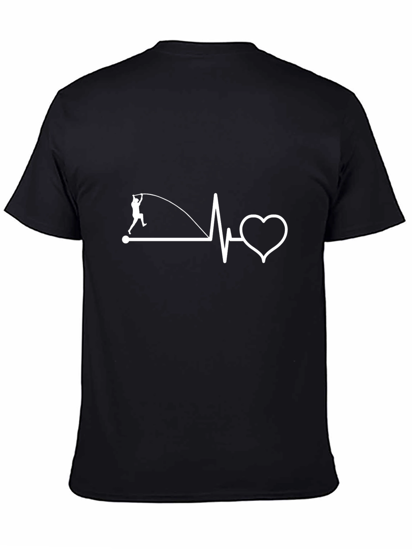 Pole Vault Heartbeat T-Shirt - Athlete Lover