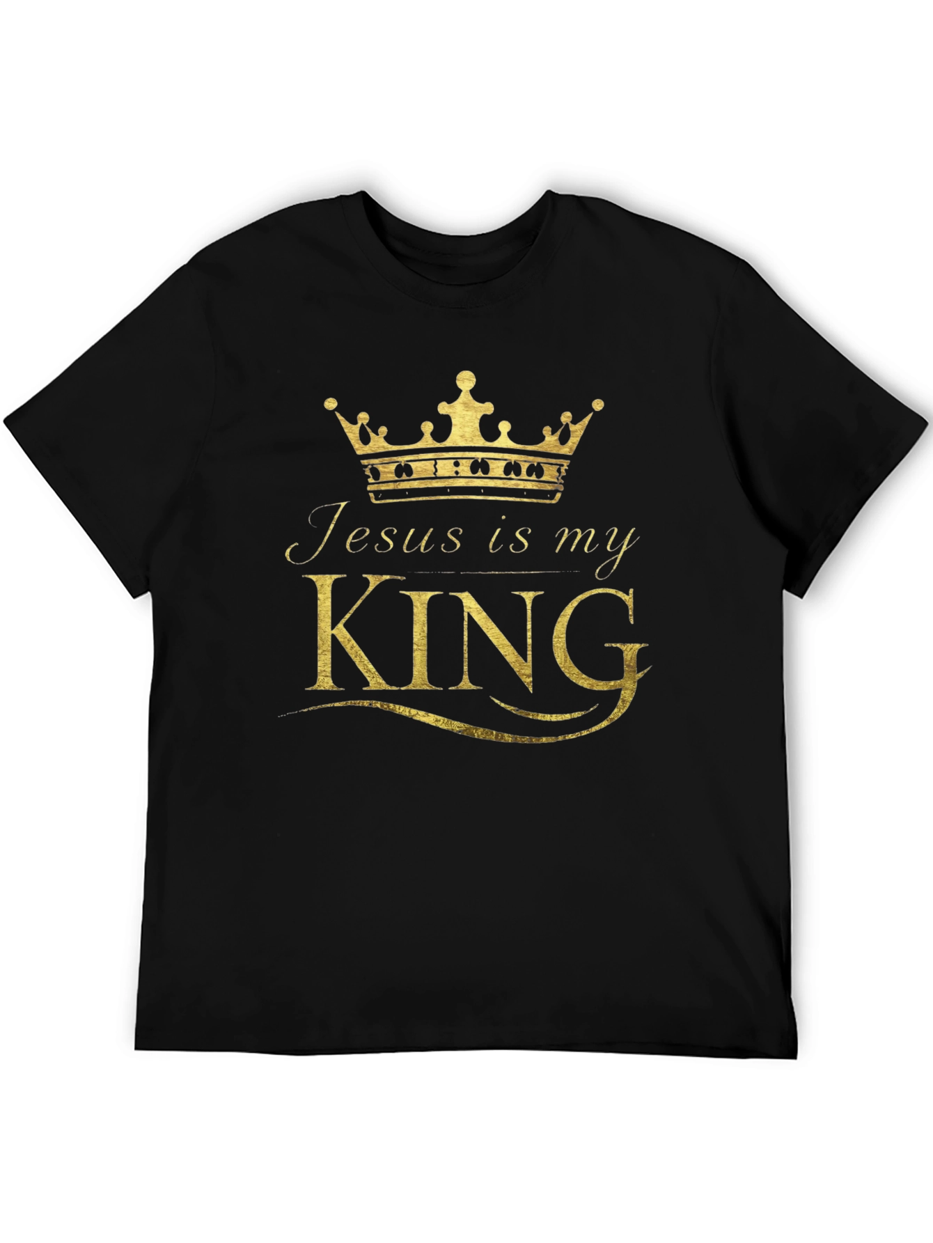 Jesus is My King Black T-Shirt