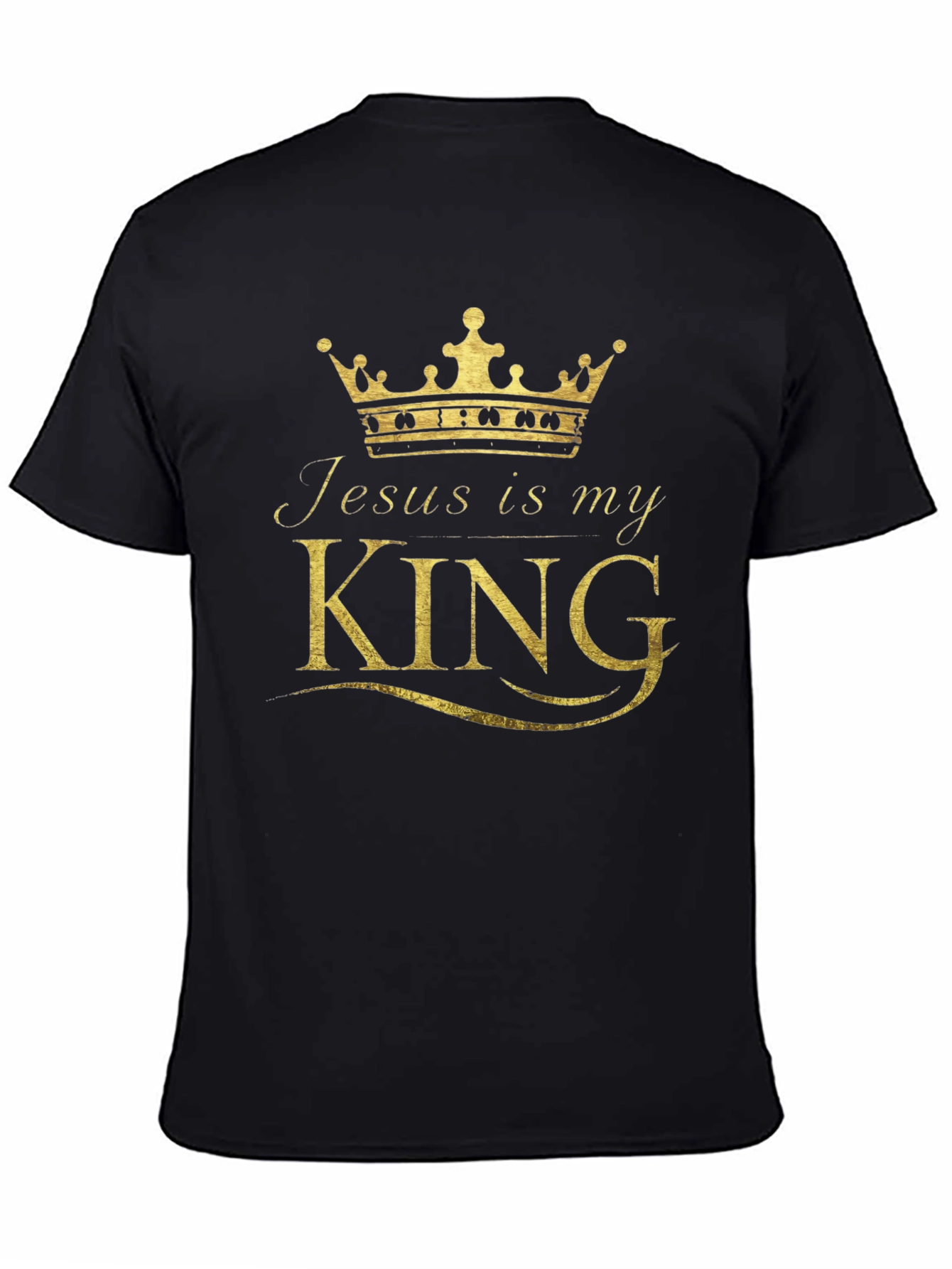 Jesus is My King Black T-Shirt