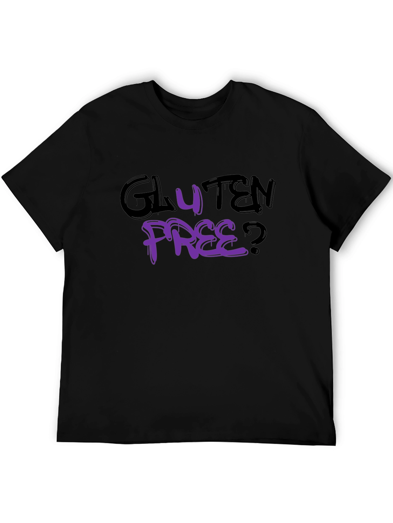 Gluten Free? Graphic Black T-Shirt
