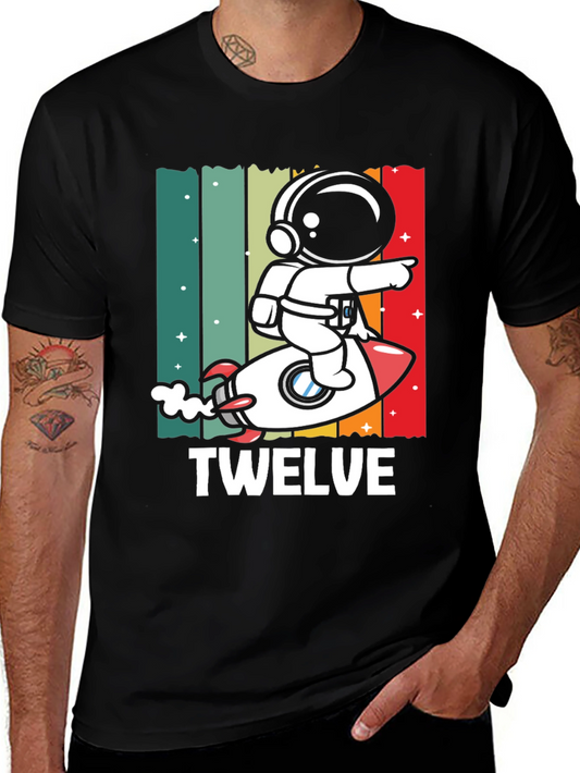 Twelve Birthday Astronaut T-Shirt