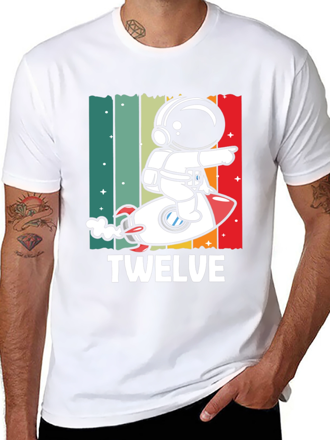 Twelve Birthday Astronaut T-Shirt