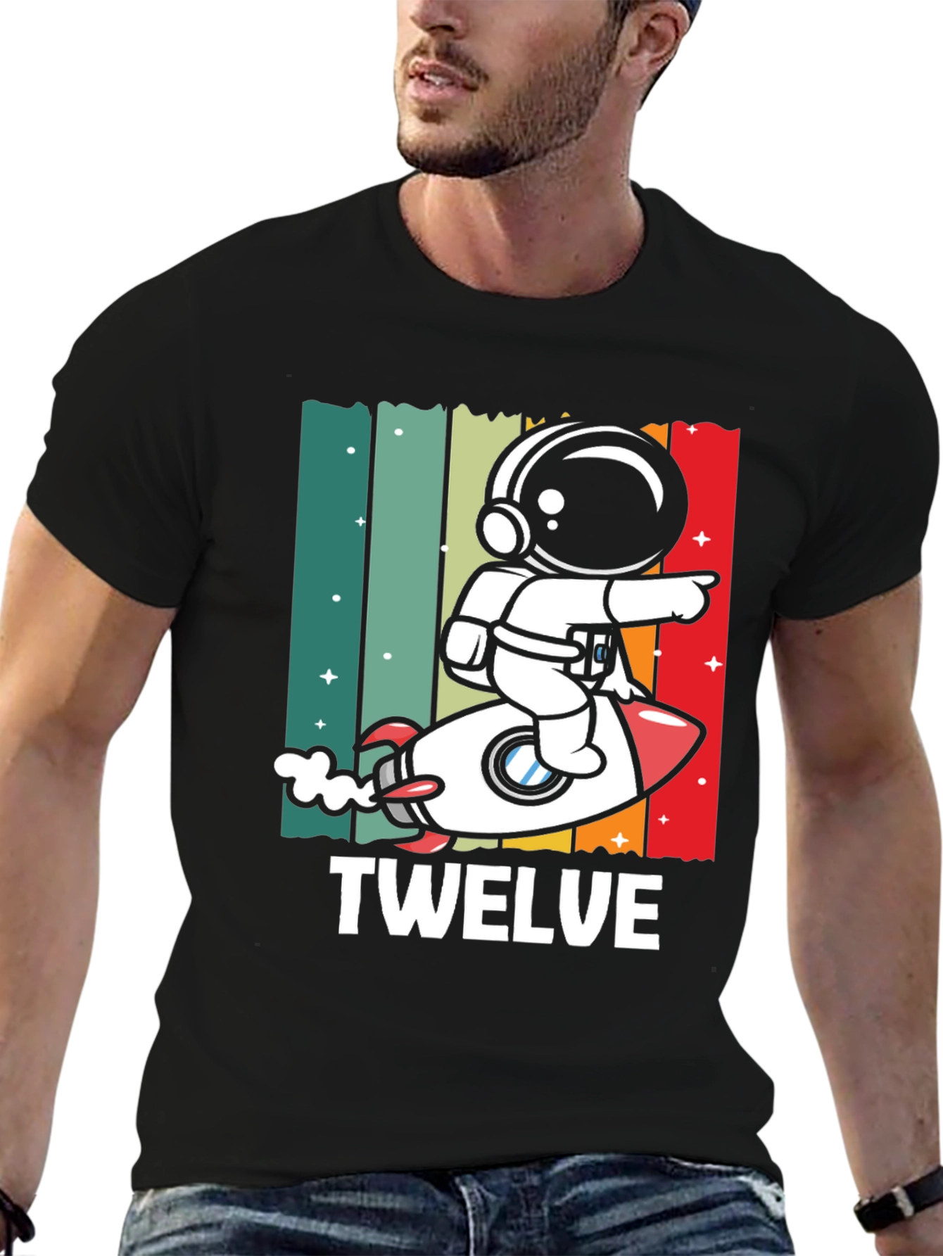 Twelve Birthday Astronaut T-Shirt