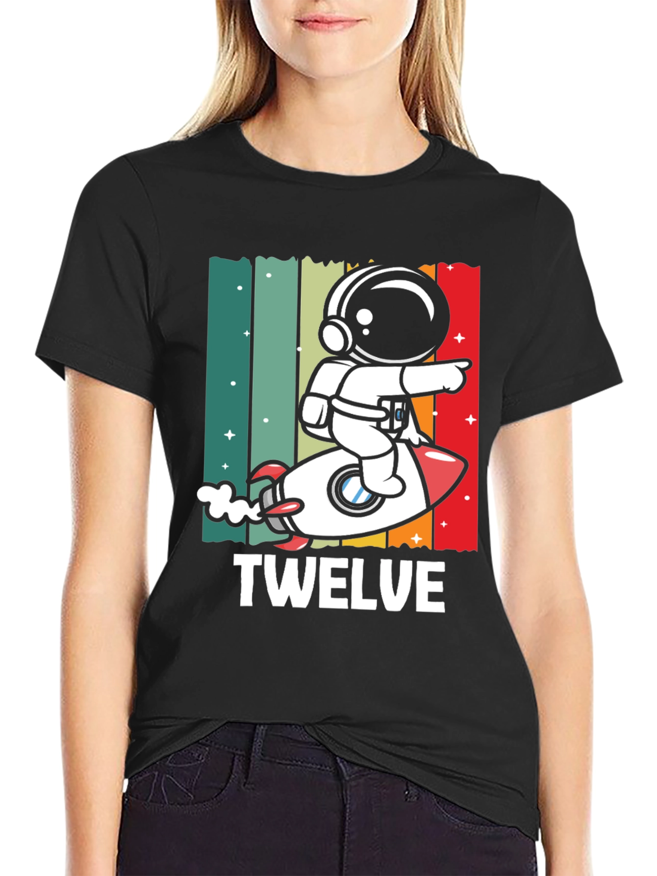 Twelve Birthday Astronaut T-Shirt