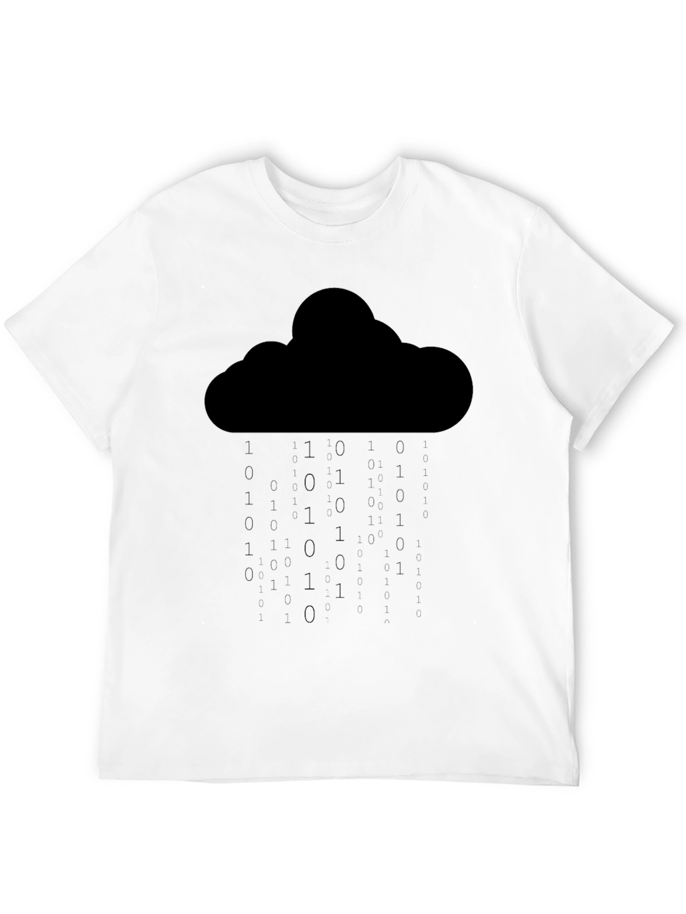 Cloud Binary Rain T-Shirt