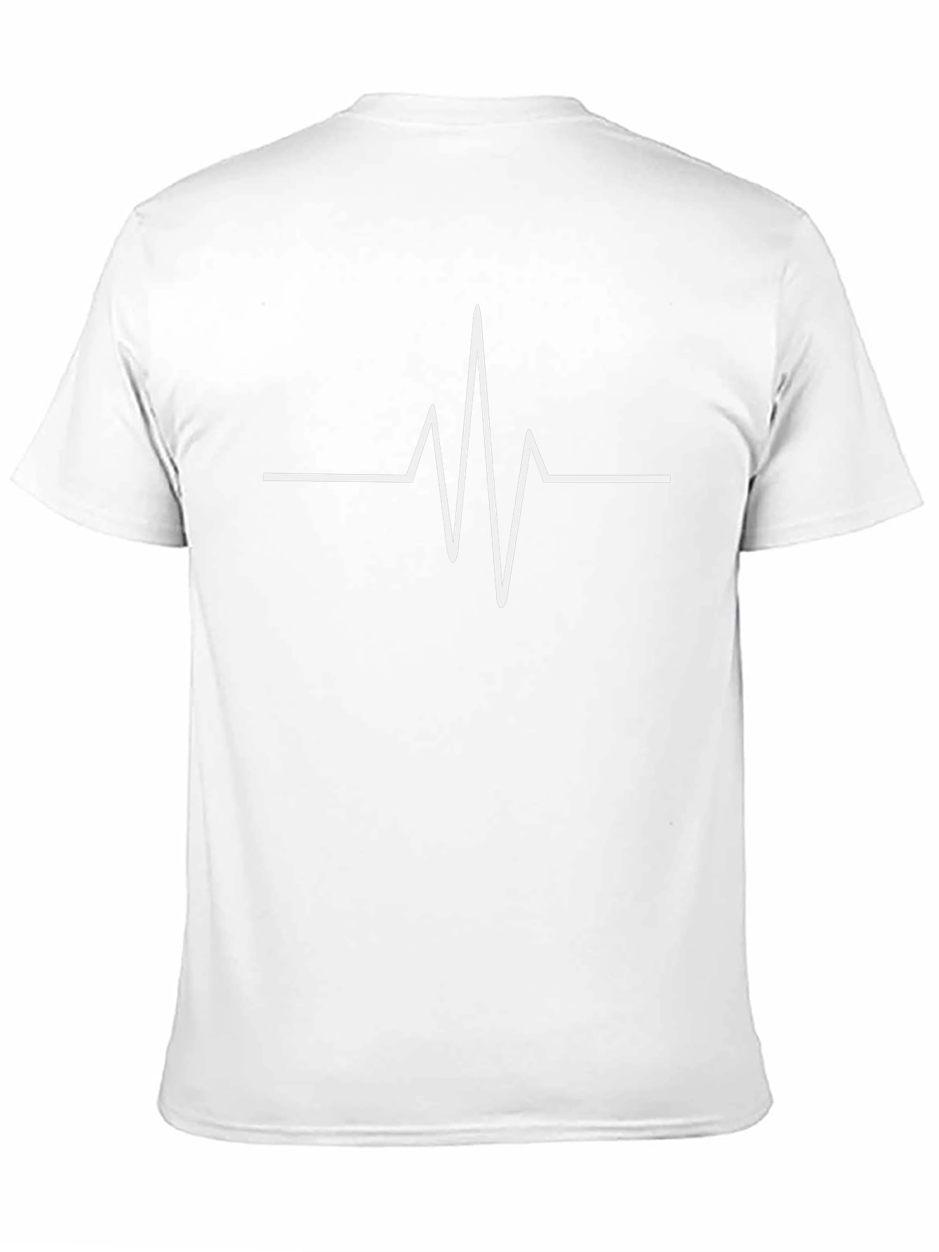 Heartbeat Graphic Tee - Black Cotton T-Shirt