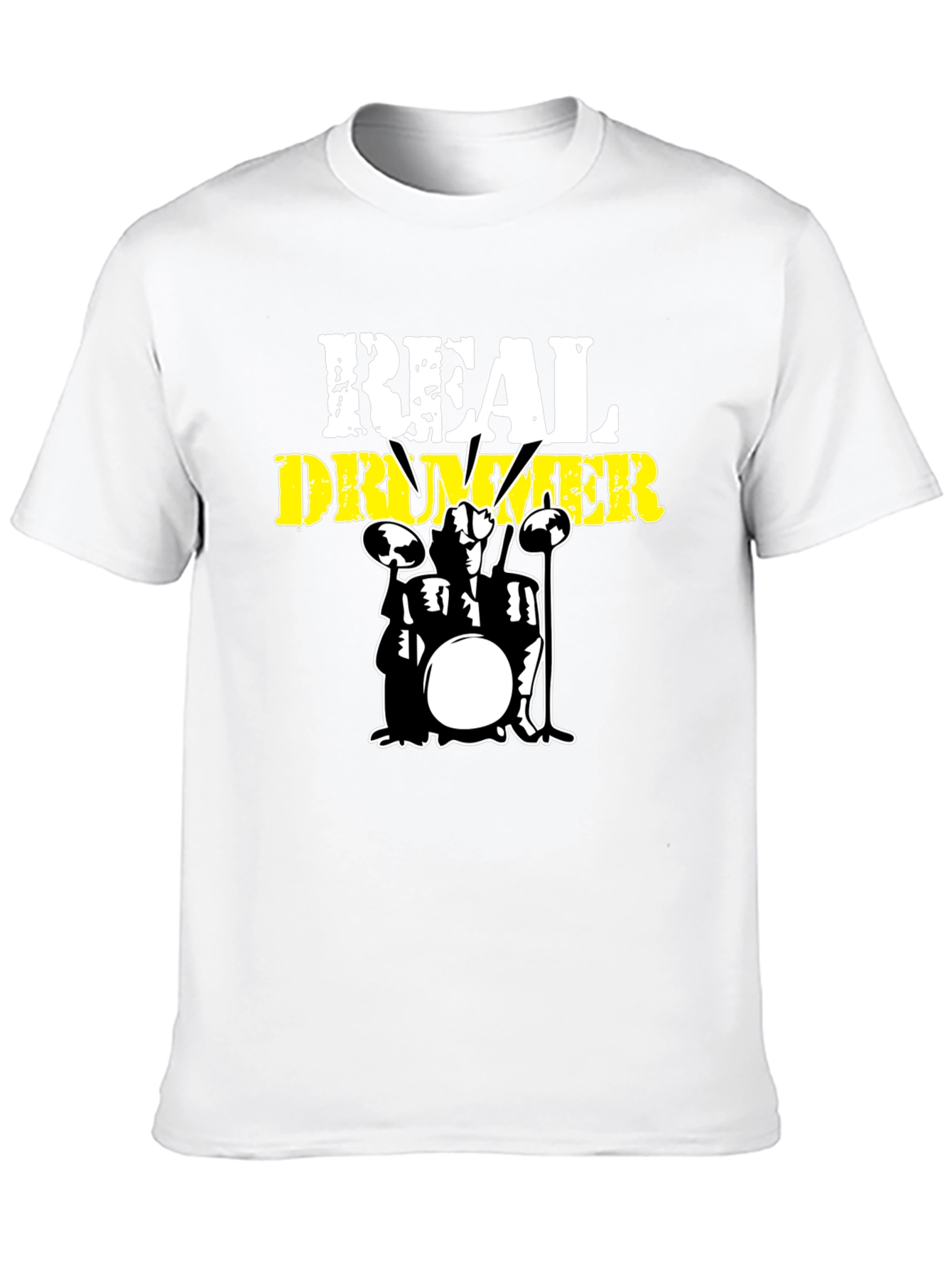 Real Drummer Black T-Shirt