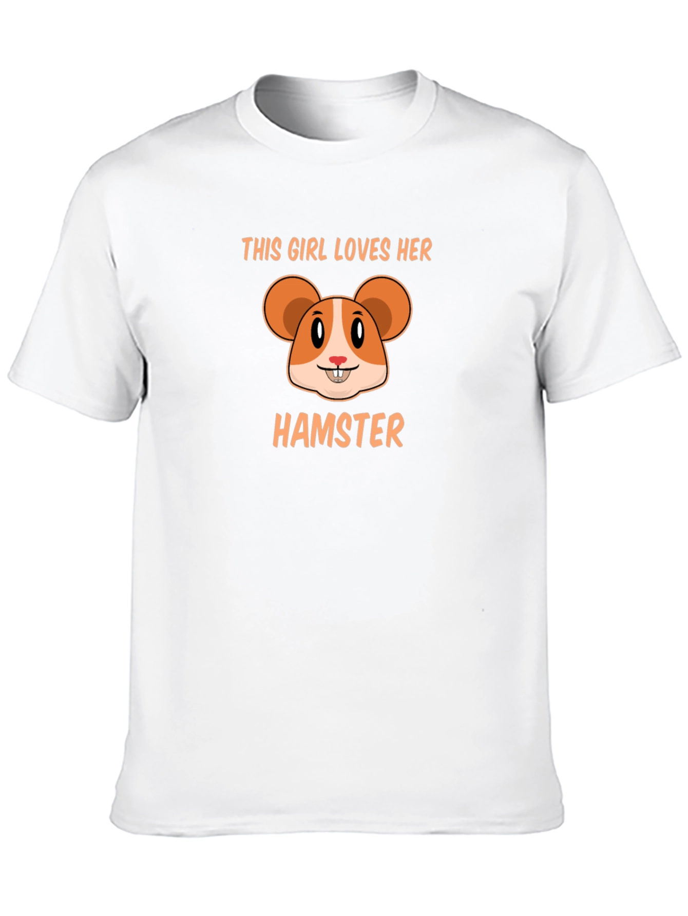 This Girl Loves Her Hamster Black T-Shirt
