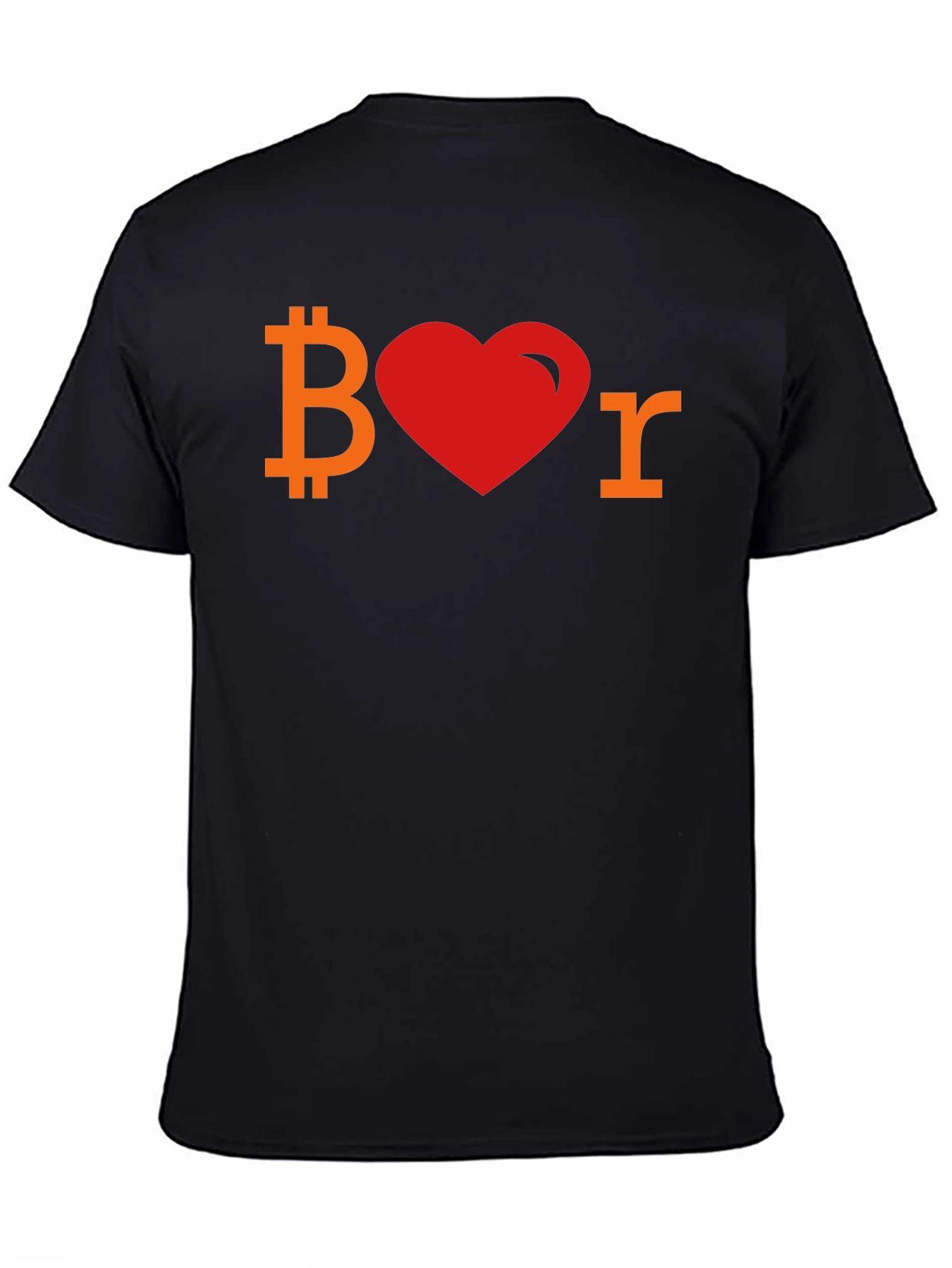 Bitcoin Lover Tee - Crypto Heart Shirt