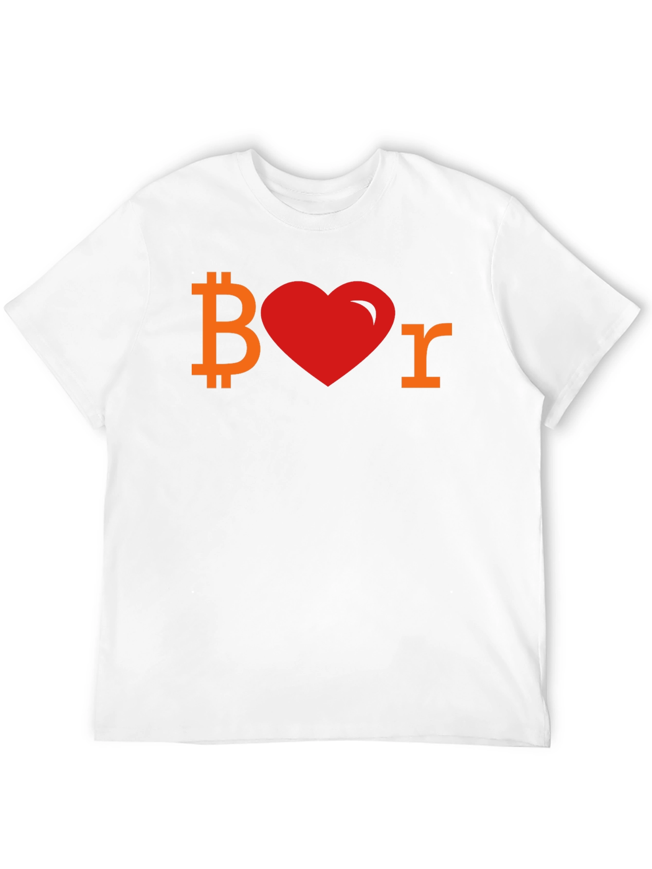 Bitcoin Lover Tee - Crypto Heart Shirt