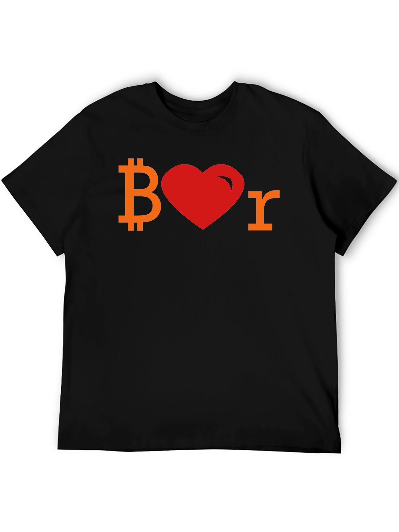Bitcoin Lover Tee - Crypto Heart Shirt