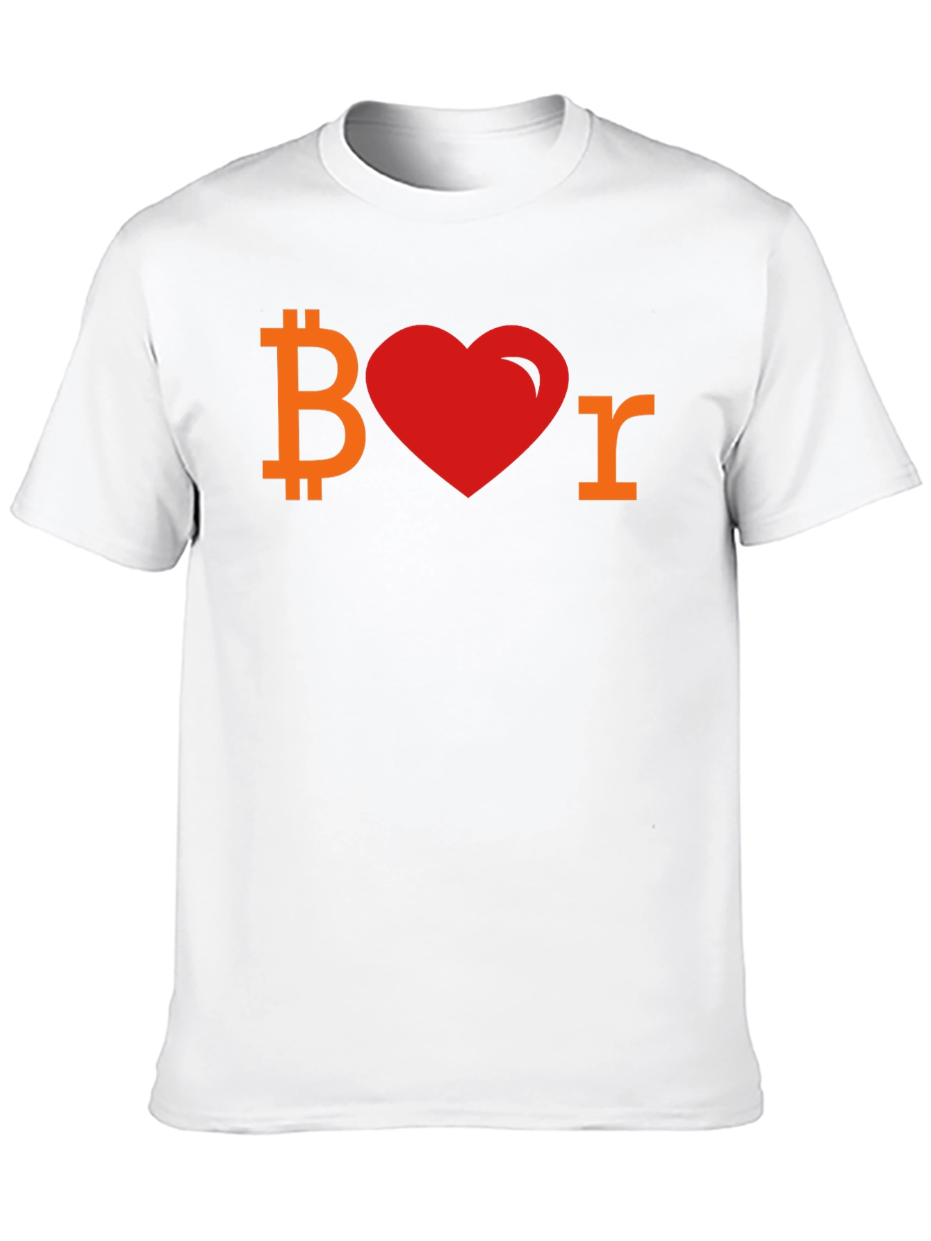 Bitcoin Lover Tee - Crypto Heart Shirt