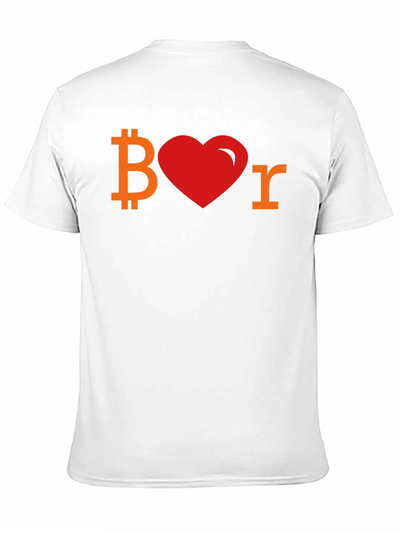Bitcoin Lover Tee - Crypto Heart Shirt