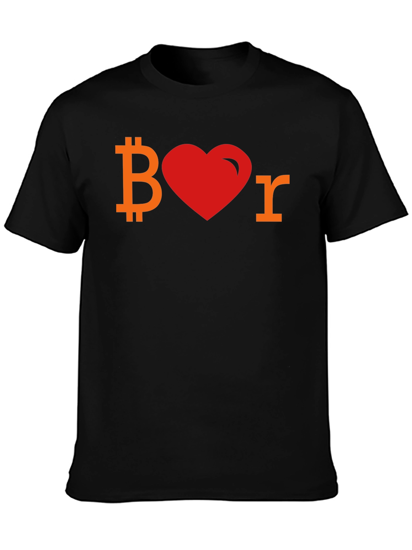 Bitcoin Lover Tee - Crypto Heart Shirt
