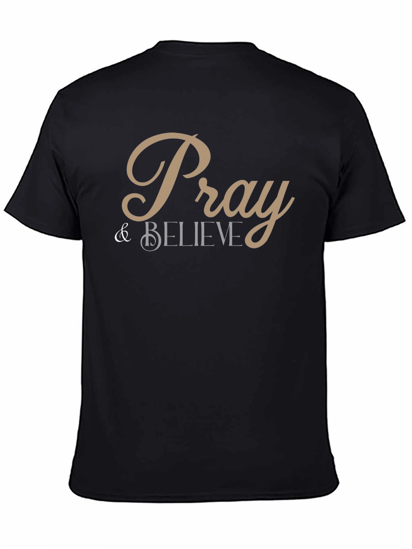 Pray & Believe Black Graphic Tee