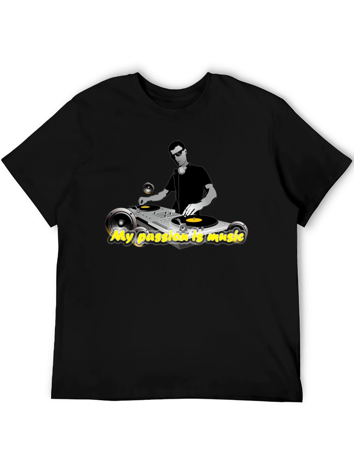 DJ Turntable Music Lover Graphic Tee