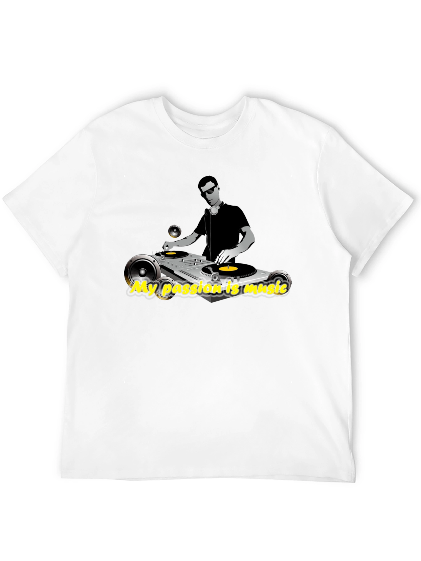 DJ Turntable Music Lover Graphic Tee