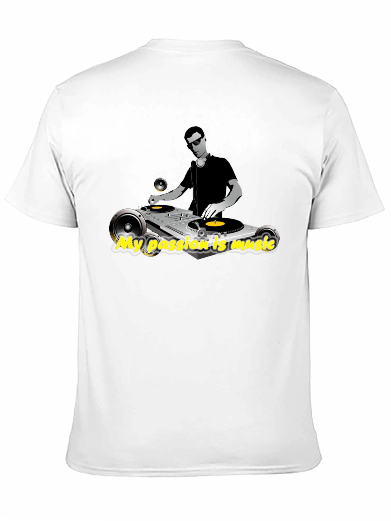 DJ Turntable Music Lover Graphic Tee