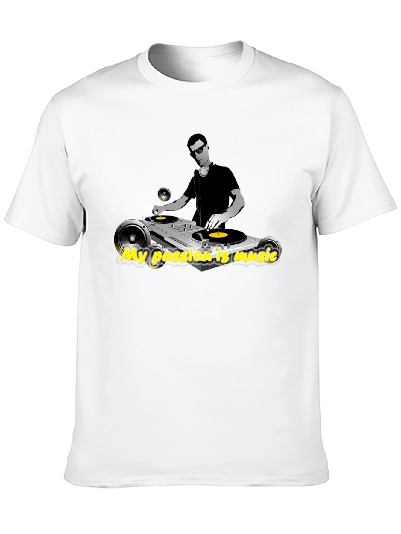 DJ Turntable Music Lover Graphic Tee