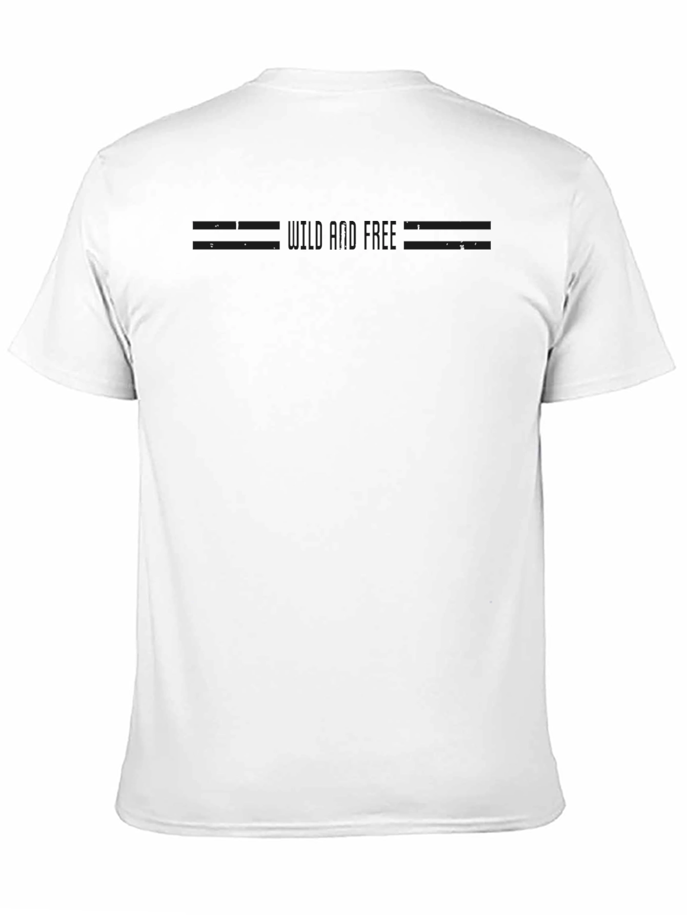 Mens Black Graphic T-Shirt - Minimalist Design