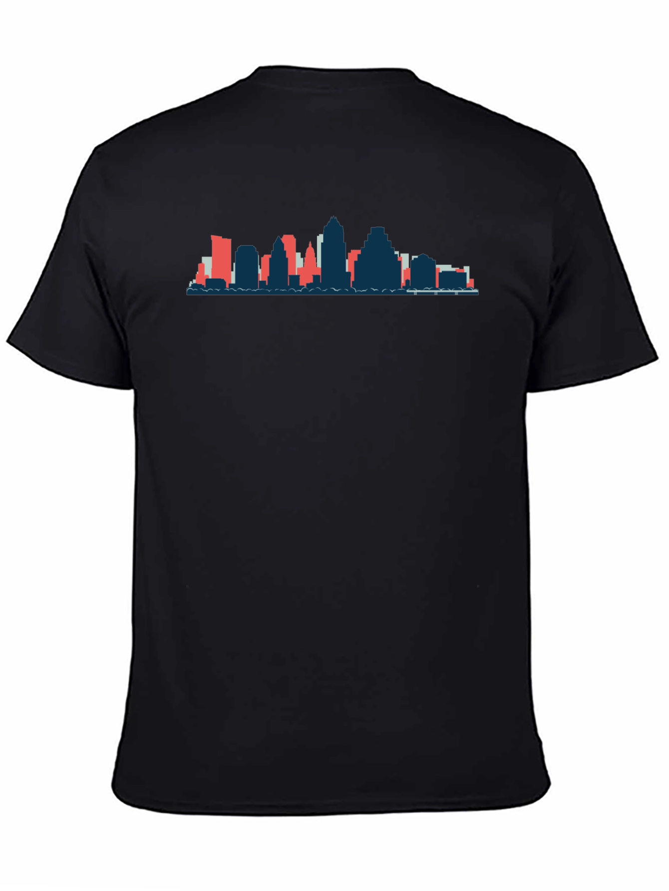 Skyline Graphic Tee - Black Cotton Blend