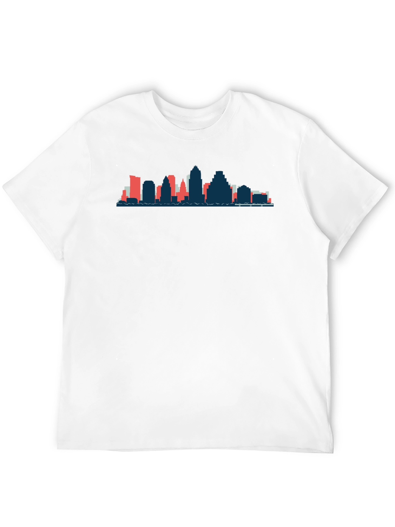 Skyline Graphic Tee - Black Cotton Blend