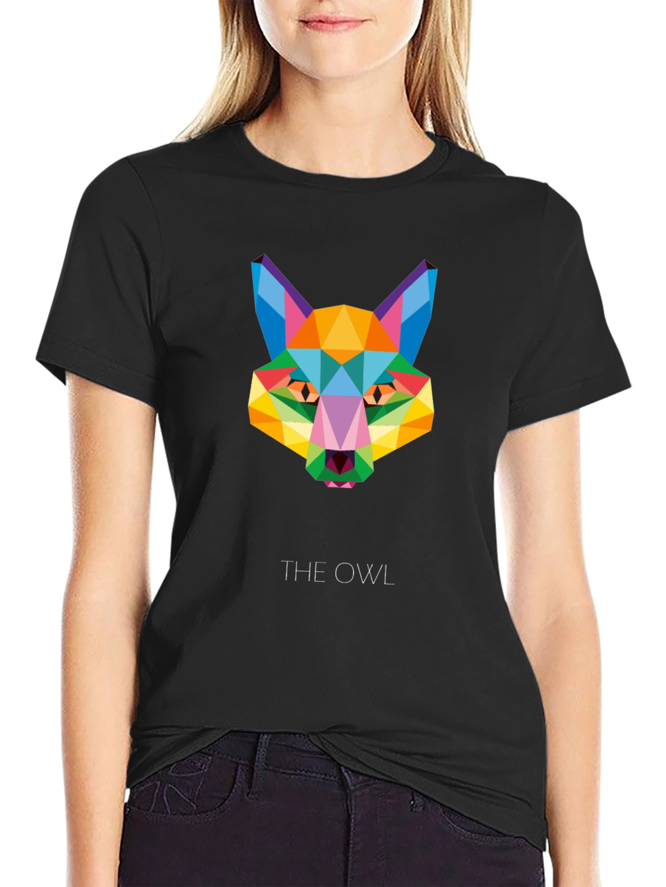 Geometric Owl T-Shirt - Modern Graphic Tee